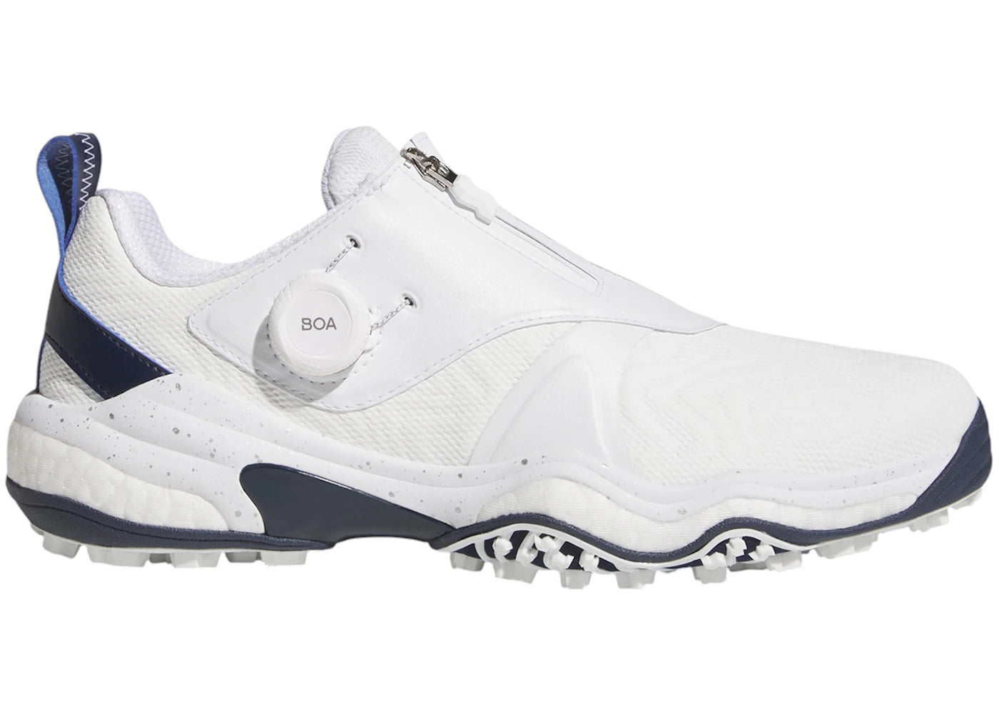 adidas Codechaos BOA 25 Spikeless Golf Cloud White Silver Metallic Collegiate Navy