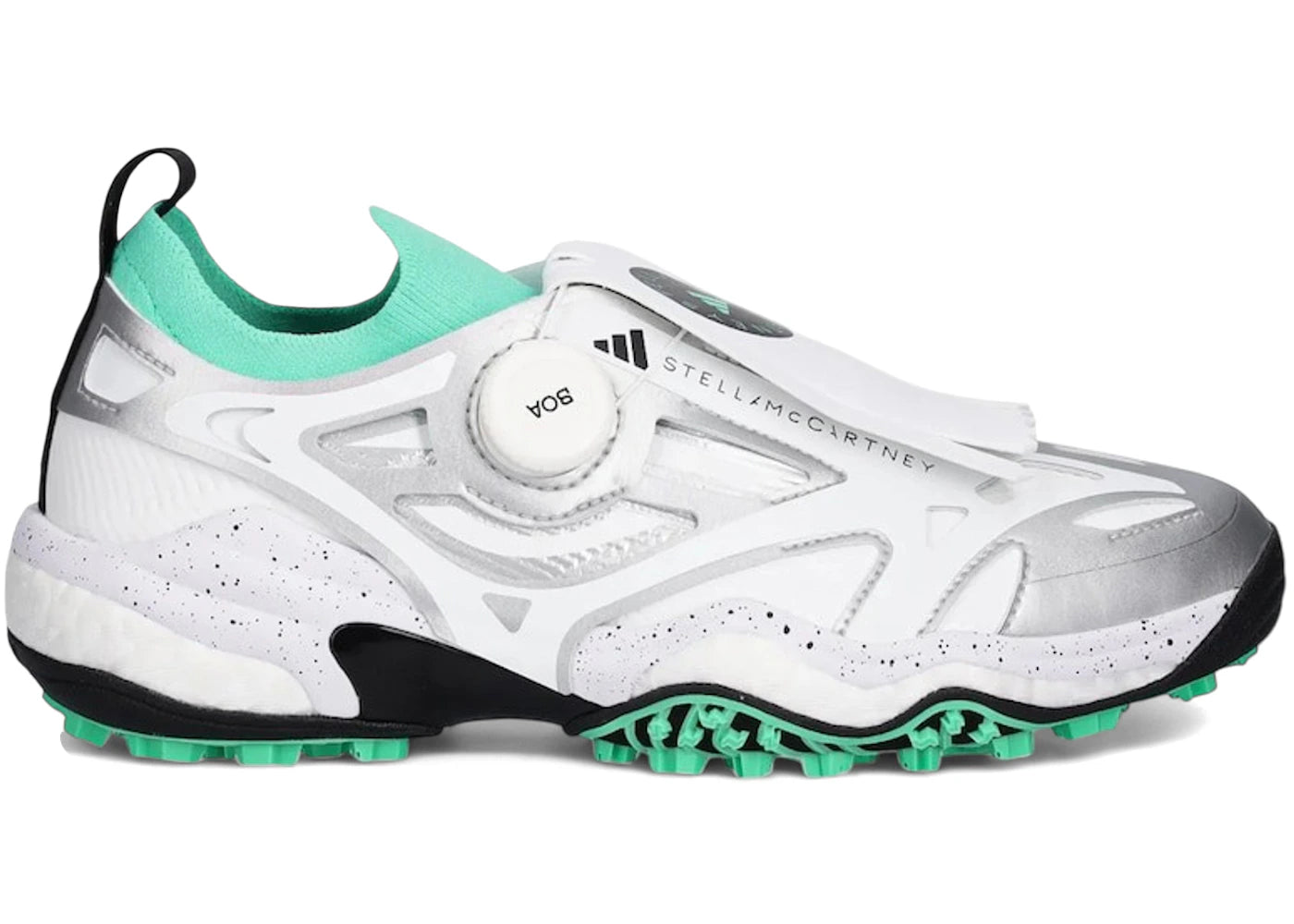 adidas Codechaos BOA by Stella McCartney Core White Bright Green Silver Metallic (Women's)