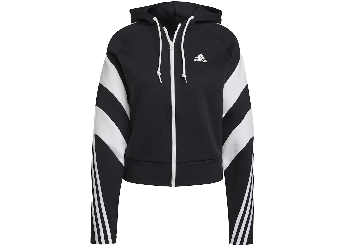 adidas Colorblock Full-Zip Jacket Black/White