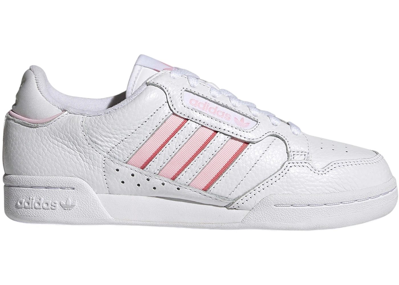 adidas Continental 80 Stripes Cloud White Clear Pink Hazy Rose (Women's)