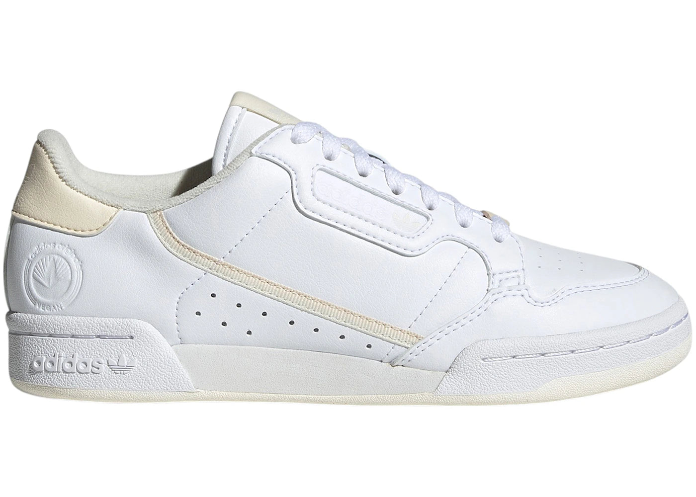 adidas Continental 80 Vegan Cloud White Ecru Tint Off White (Women's)