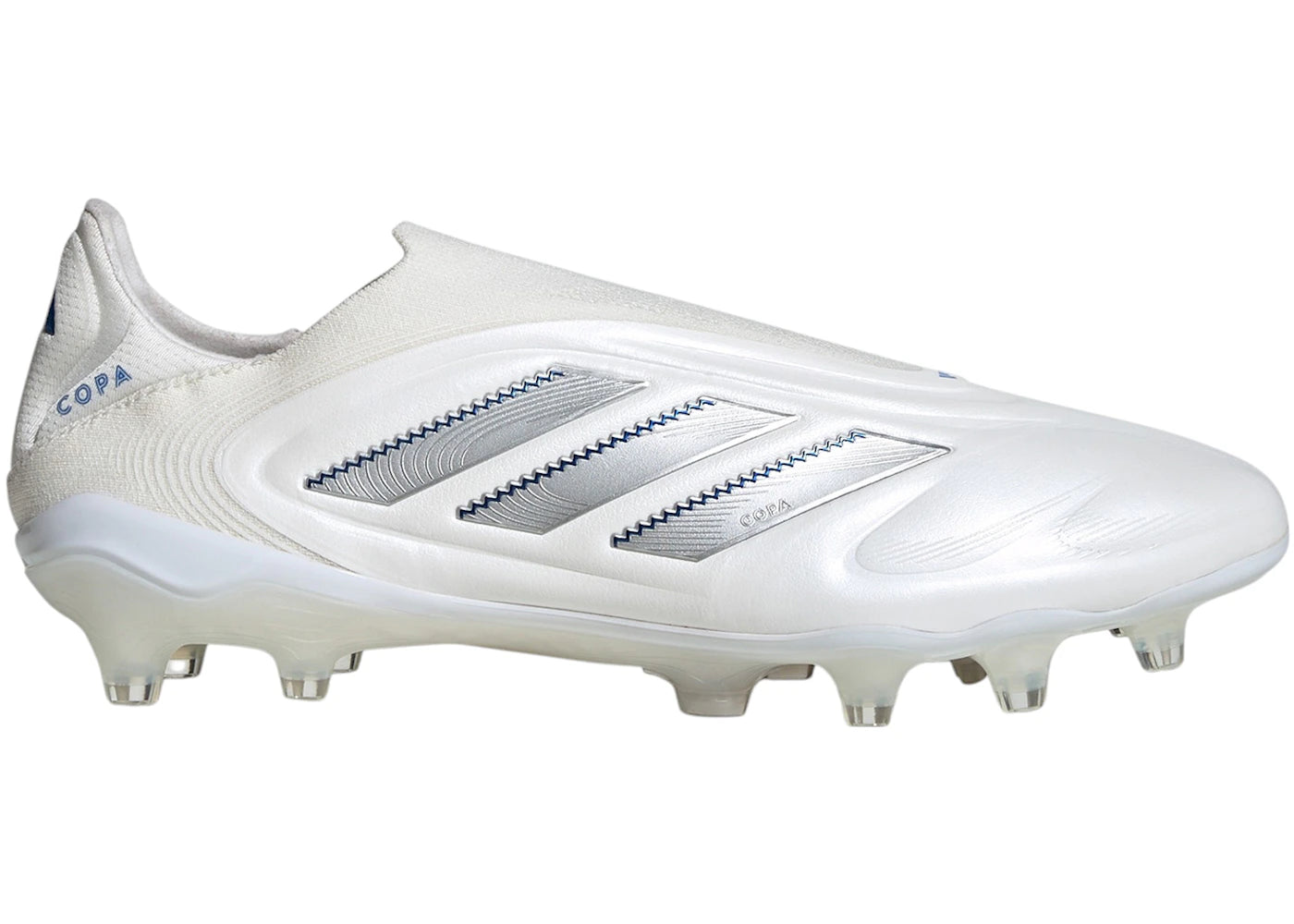 adidas Copa Pure 3 Elite Laceless FG Cloud White Silver Metallic Bright Royal