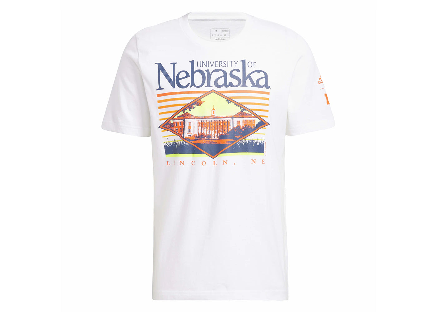 adidas Cornhuskers Tee White