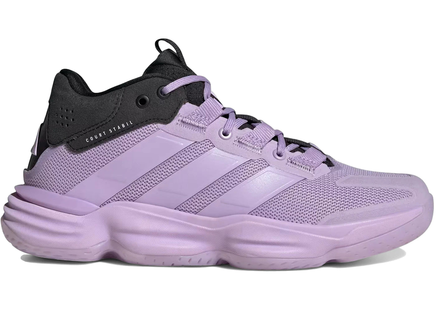 adidas Court Stabil Indoor Powder Plum Black (Women's)