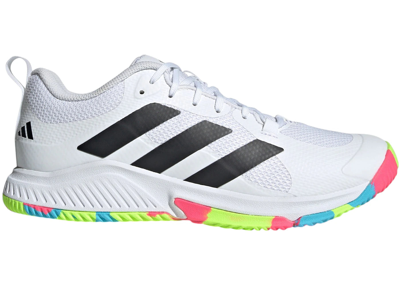 adidas Court Team Bounce 2.0 Cloud White Core Black Lucid Lemon (Women's)
