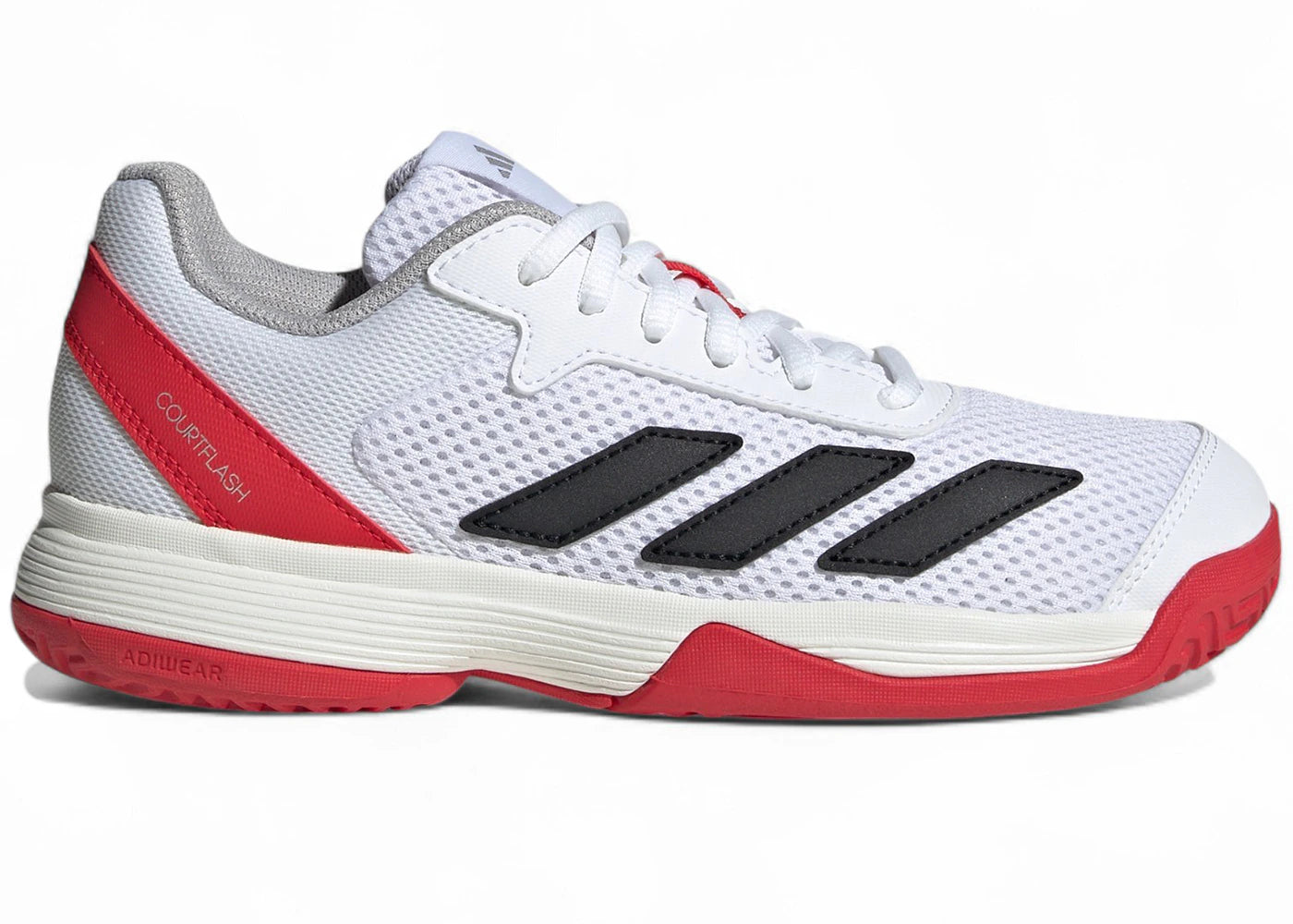 adidas Courtflash Cloud White Core Black Lucid Red (PS/GS)