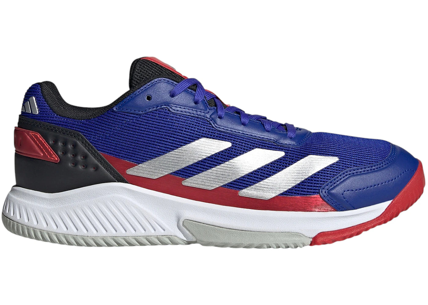 adidas Courtquick Padel Lucid Blue Silver Metallic Lucid Red
