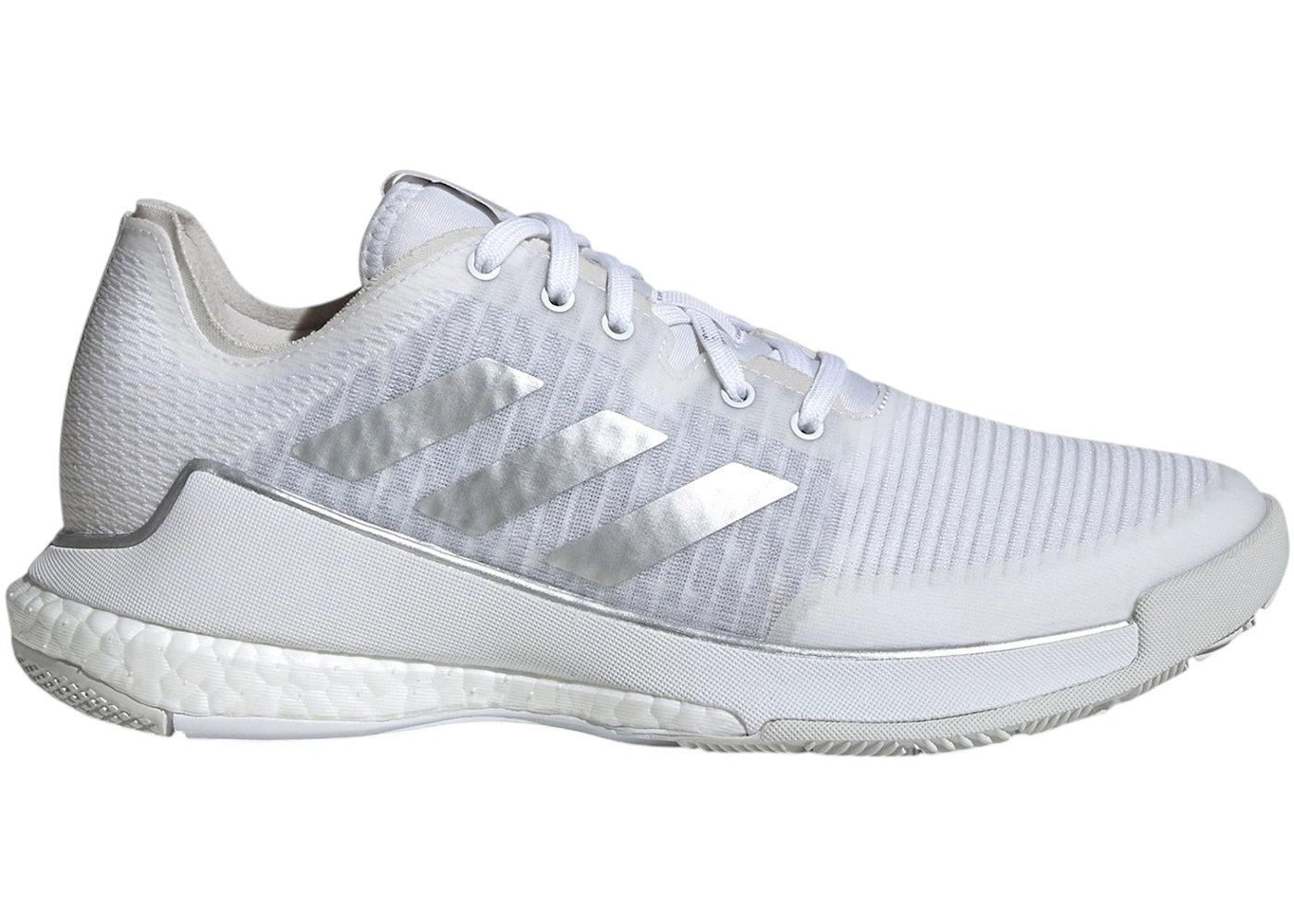 adidas Crazyflight Volleyball Cloud White Silver Metallic Grey One (Women's)