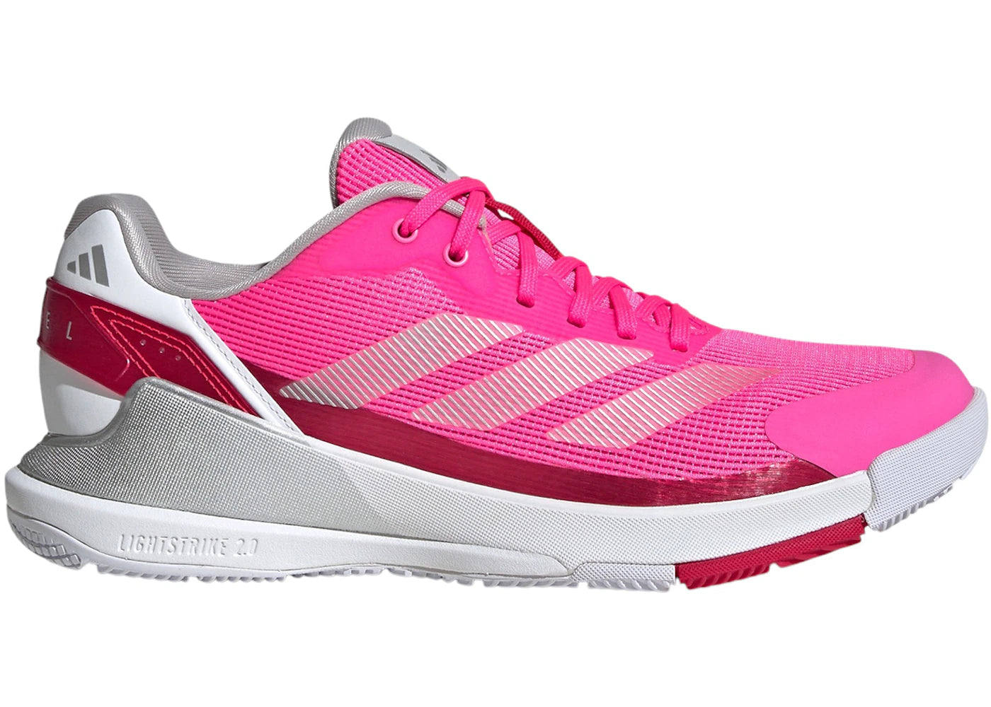 adidas Crazyquick Lightstrike Padel Lucid Pink Silver Metallic Lucid Red (Women's)