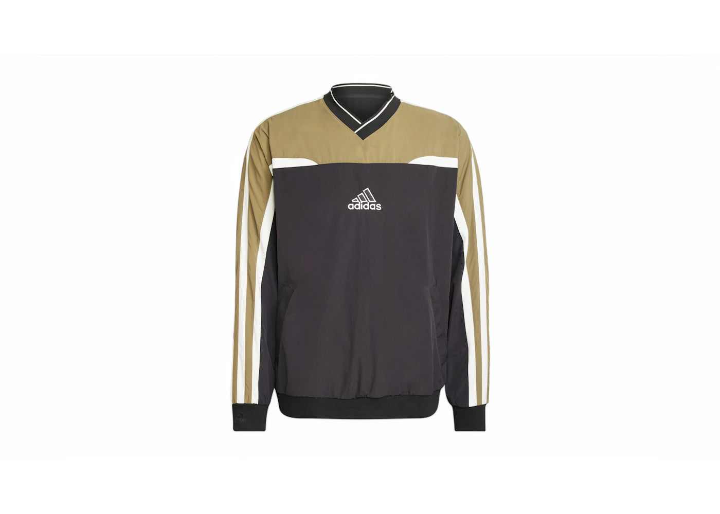 adidas Cutline Pullover Long-Sleeve Top Black/Olive Strata