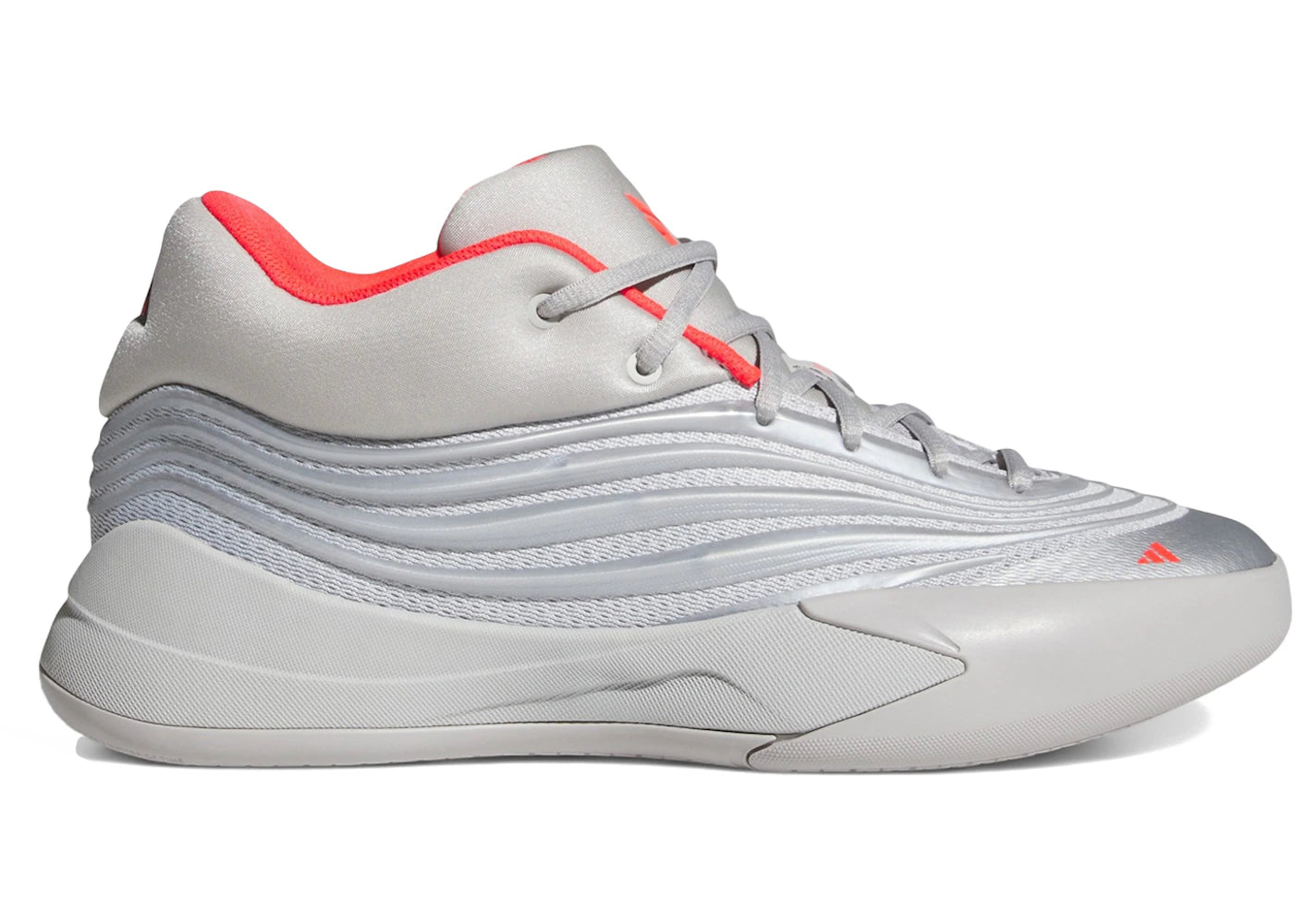 adidas Dame 10 Silver Metallic Lucid Red
