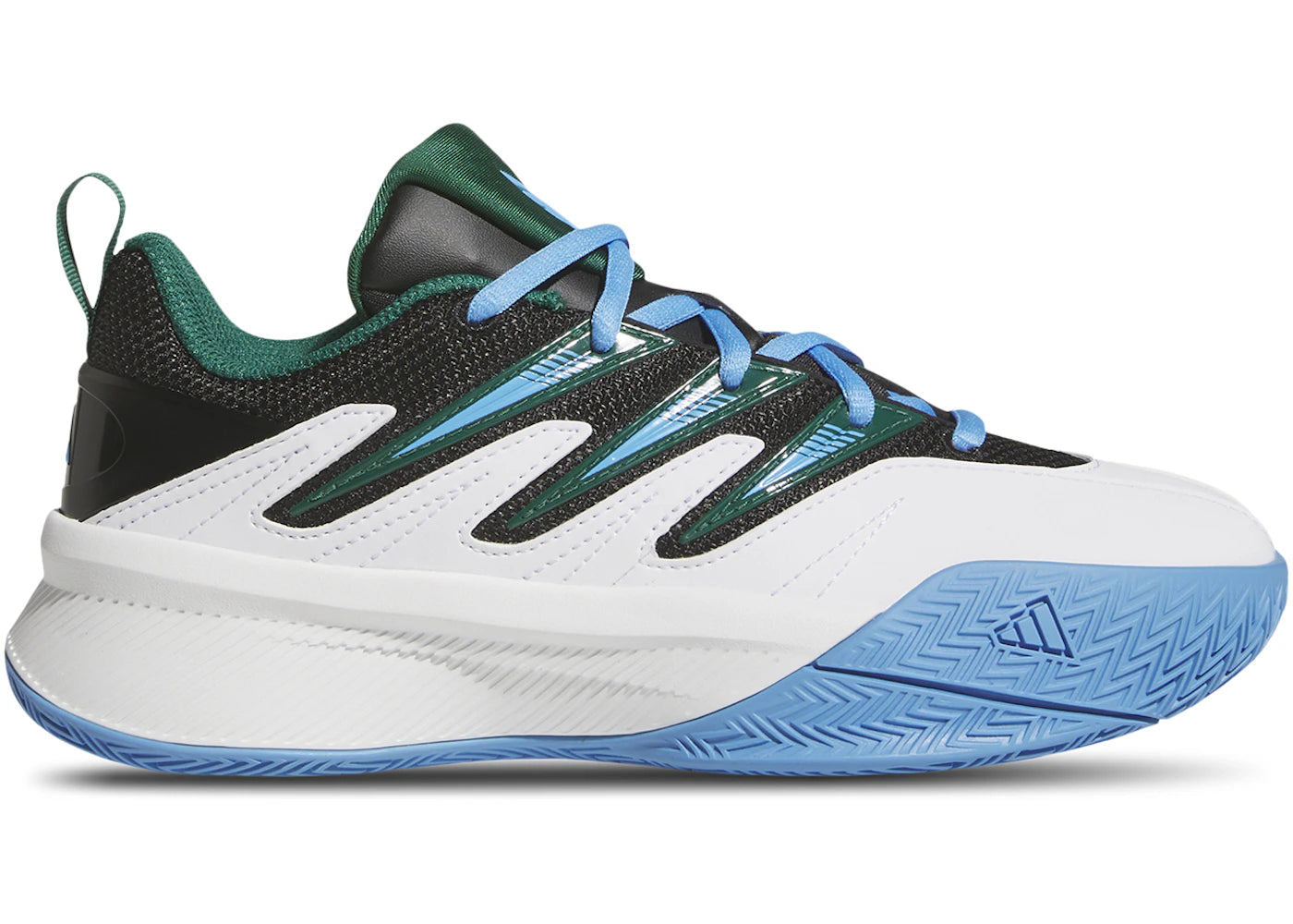 adidas Dame Certified 3 Cloud White Collegiate Green Blue Burst (GS)