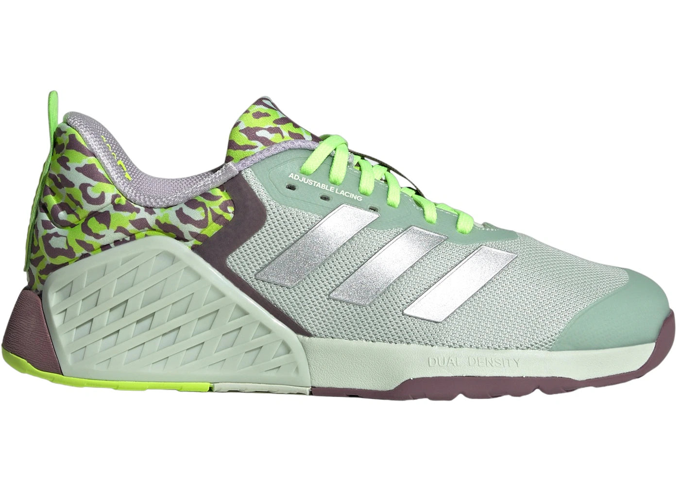 adidas Dropset 3 GFX Linen Green Silver Metallic Lucid Lemon (Women's)