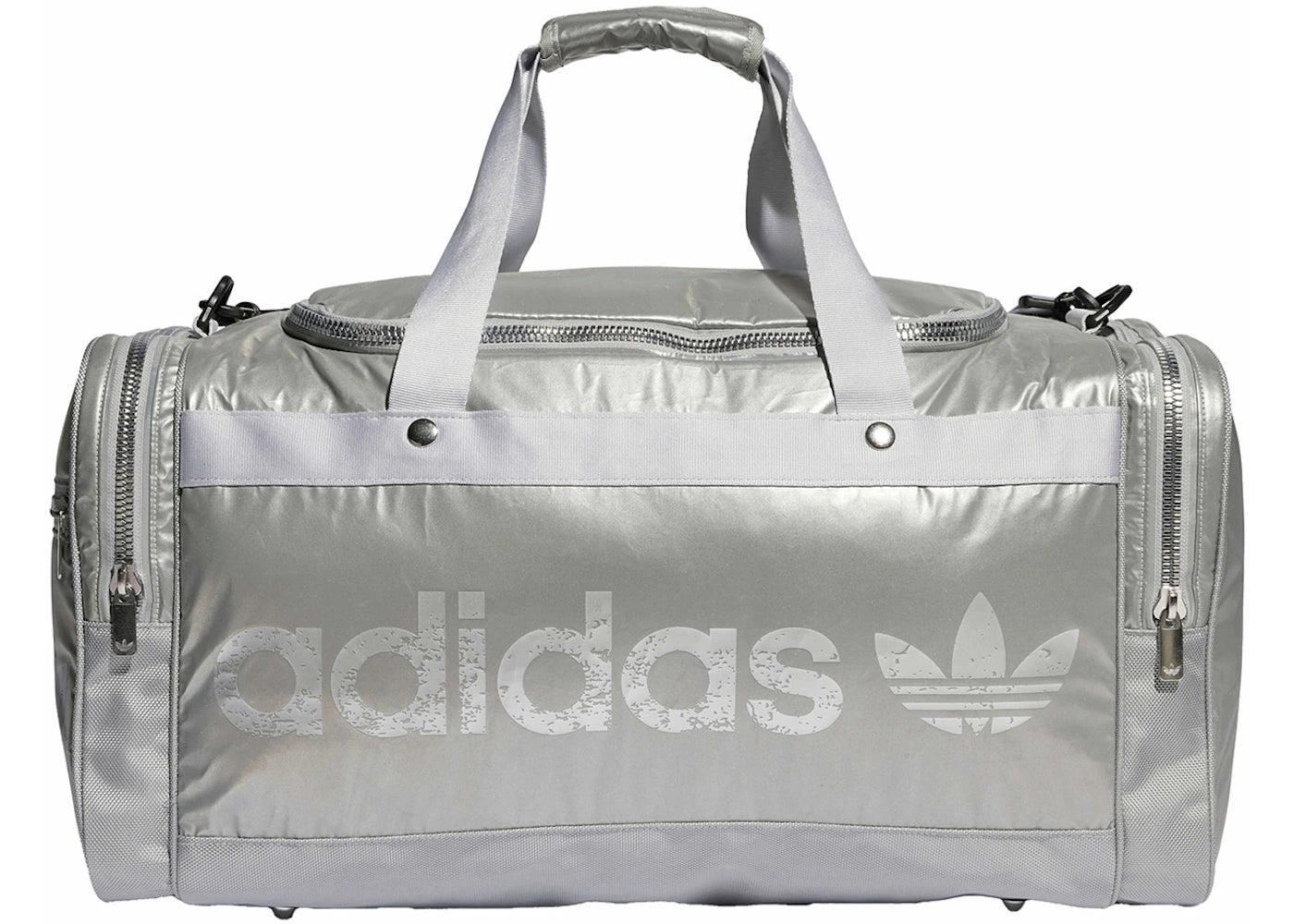 adidas Duffel Bag Reflective Silver