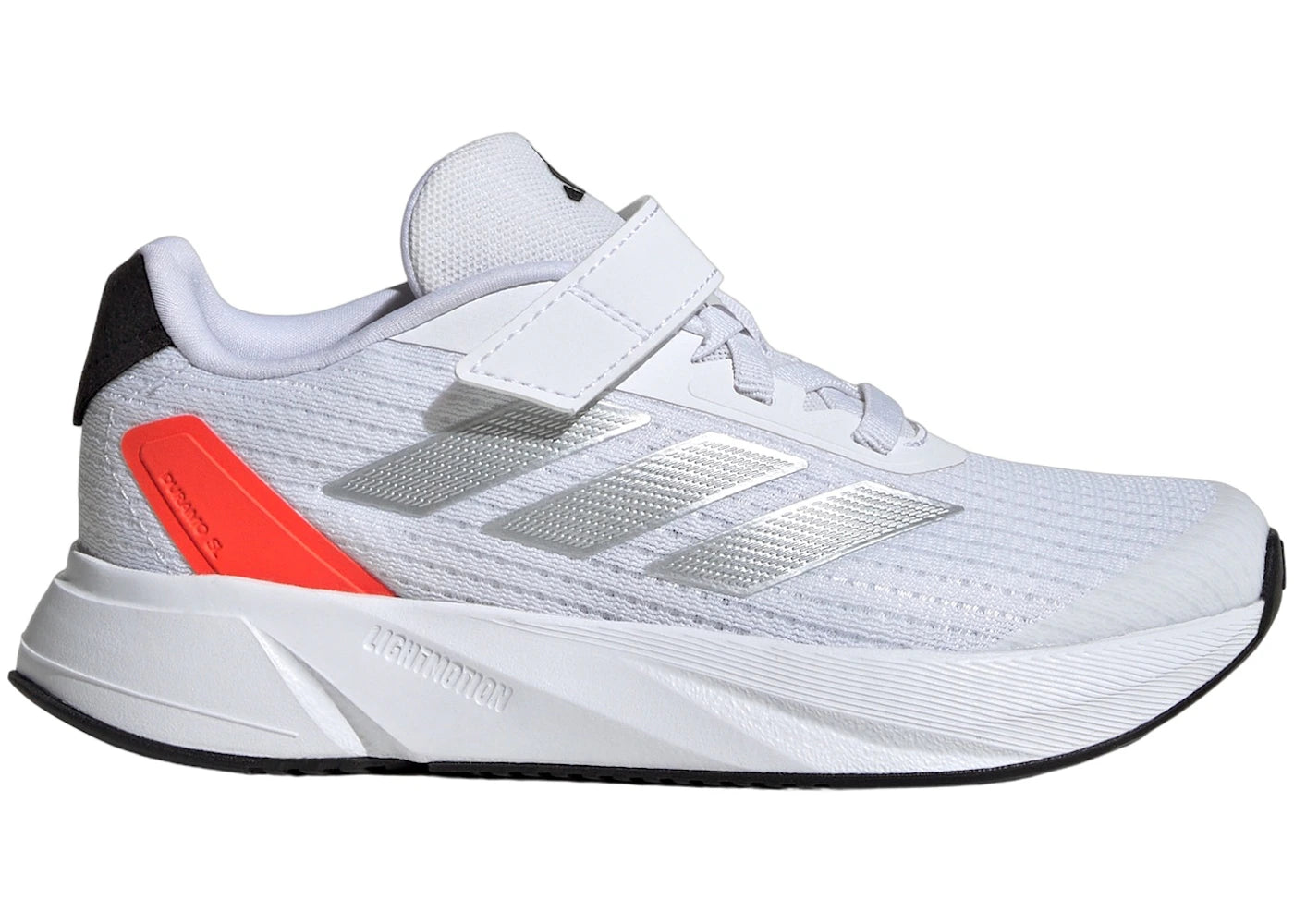 adidas Duramo SL Cloud White Silver Metallic Solar Red (GS)