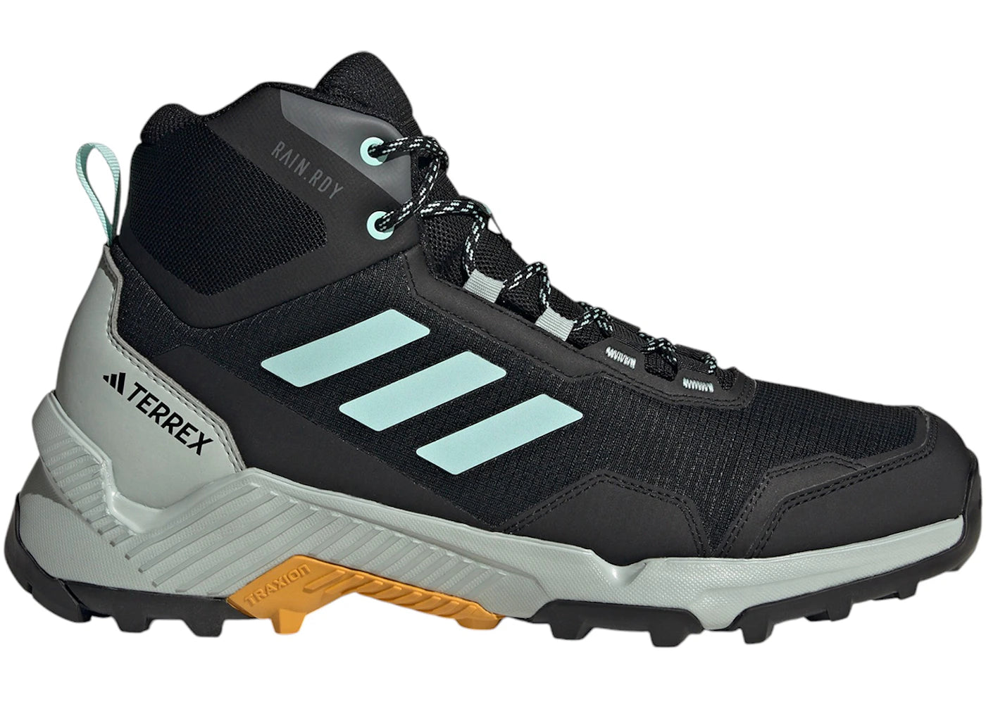 adidas Eastrail 2.0 Mid Rain.RDY Core Black Semi Flash Aqua Preloved Yellow (Women's)