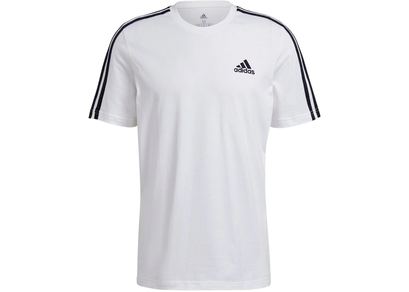 adidas Essentials 3-Stripes T-Shirt White/Black