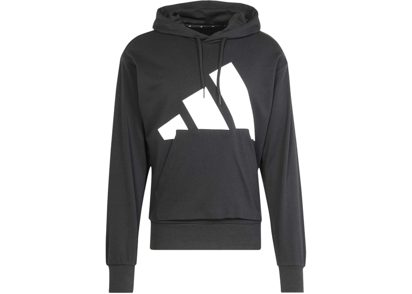 adidas Essentials Big Logo French Terry Hoodie Black/White