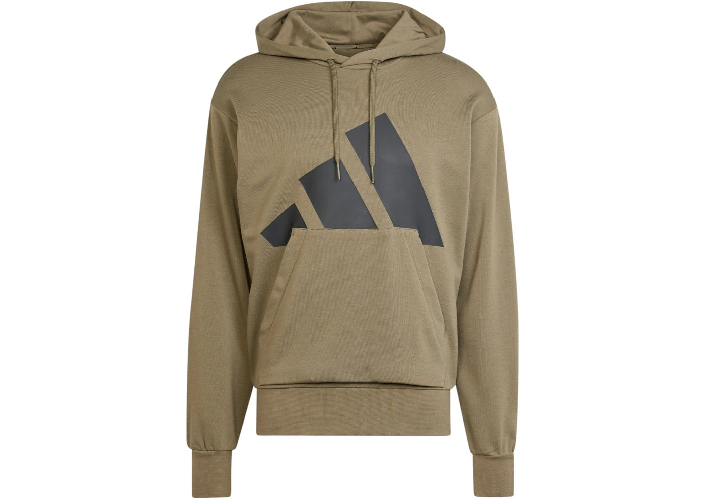 adidas Essentials Big Logo French Terry Hoodie Olive Strata/Black