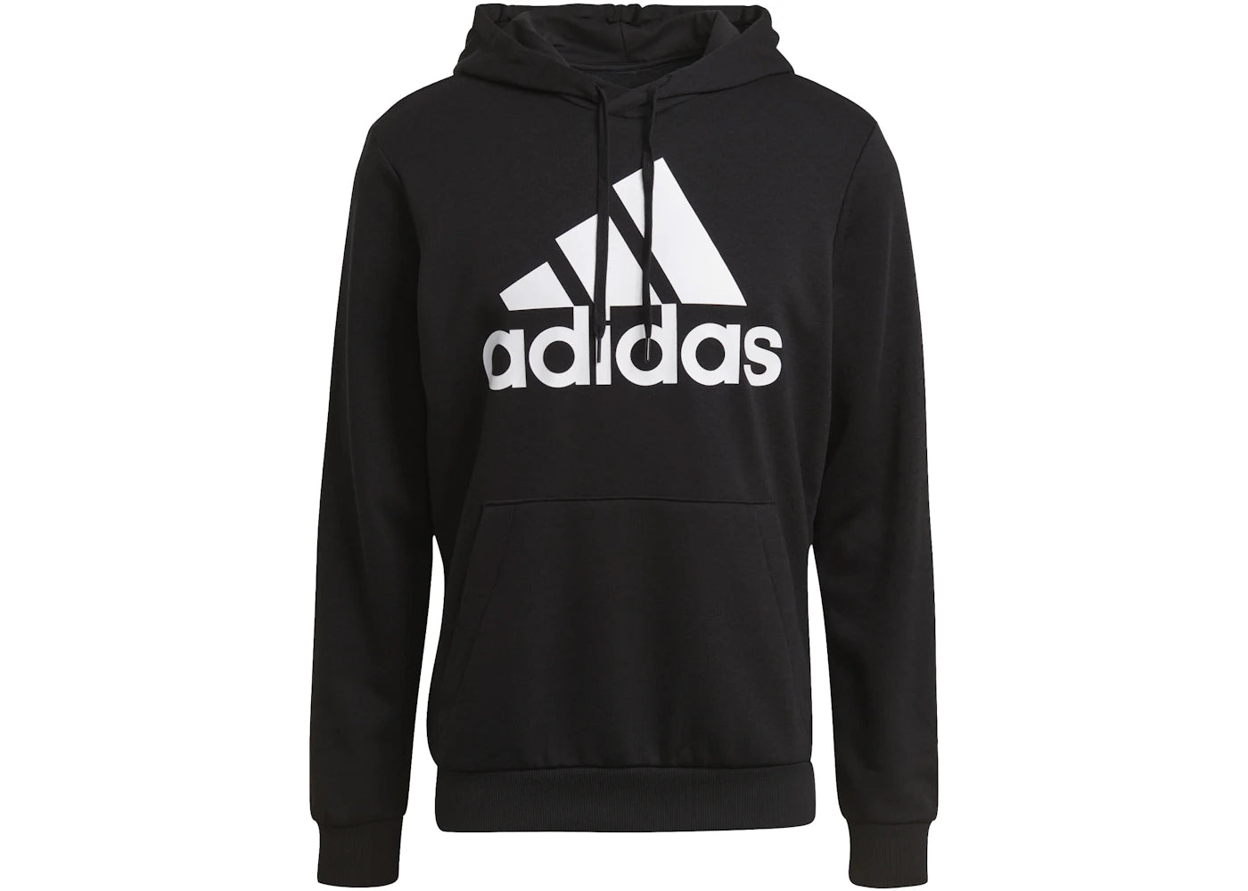 adidas Essentials Big Logo Pullover Hoodie Black/White