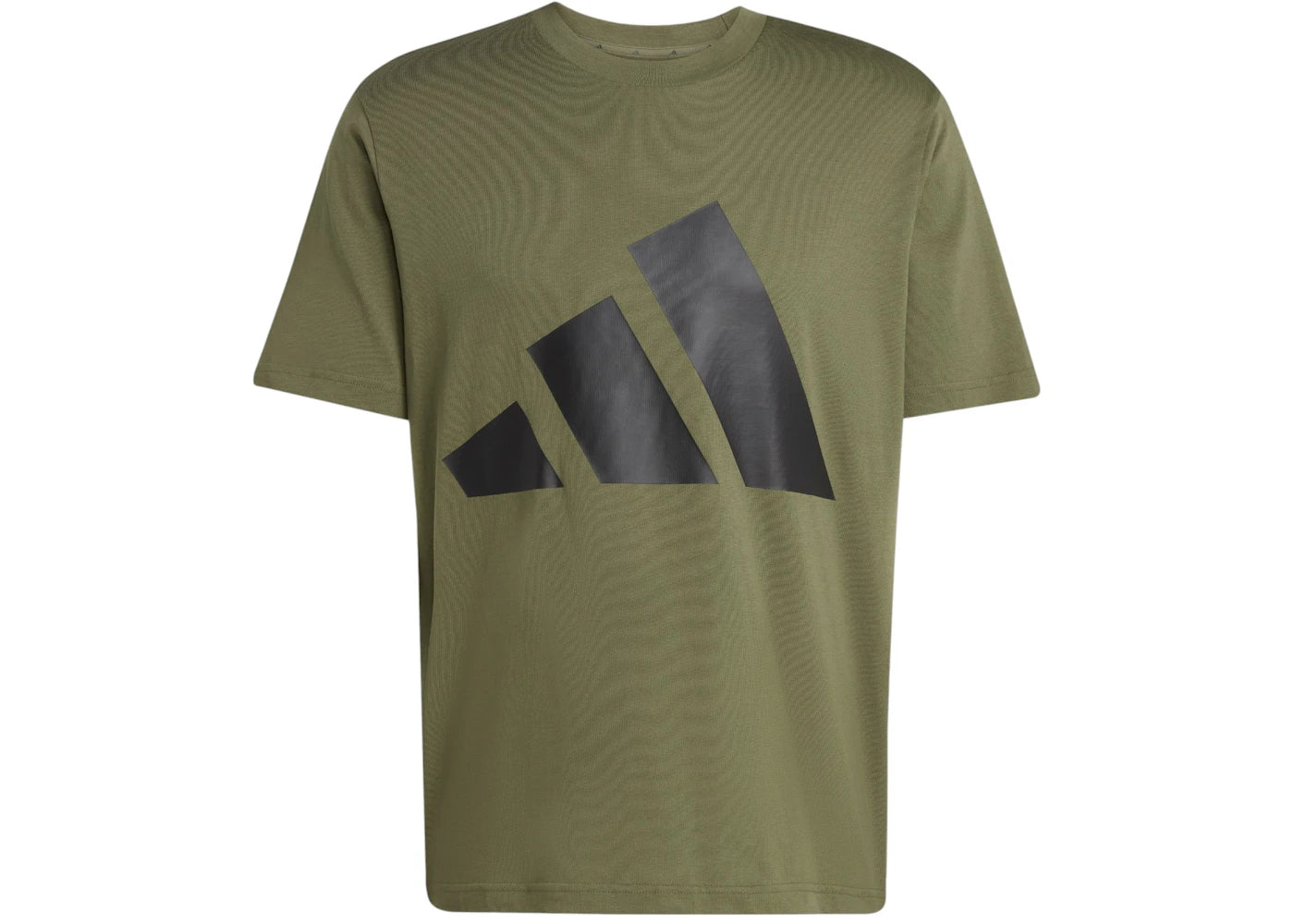 adidas Essentials Big Logo Tee Olive Strata/Black