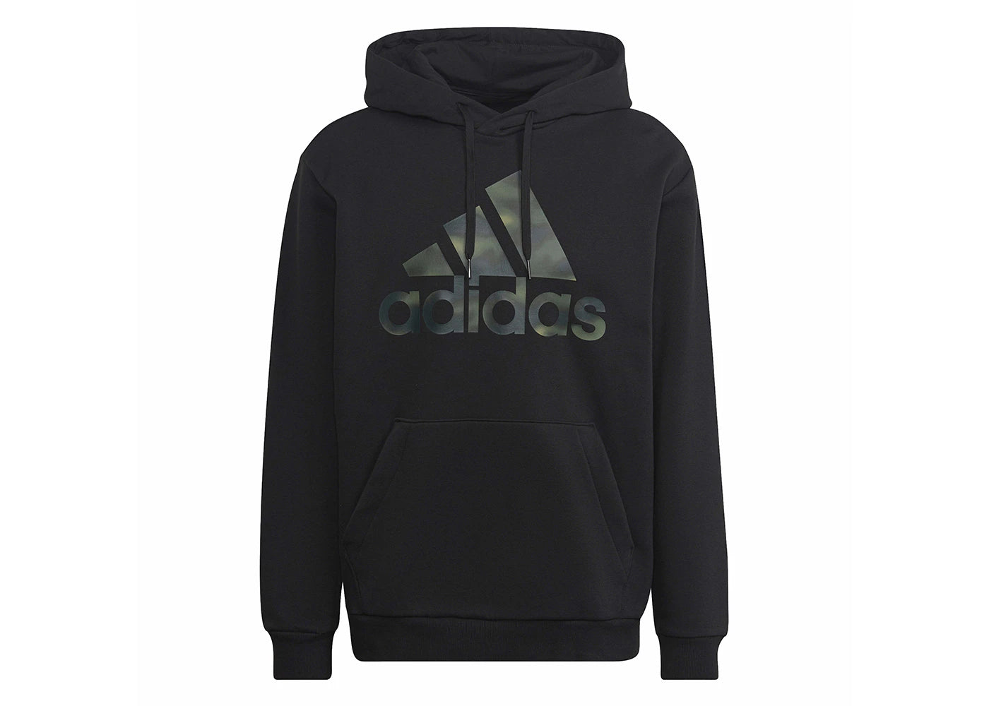 adidas Essentials Camo Print French Terry Hoodie Black