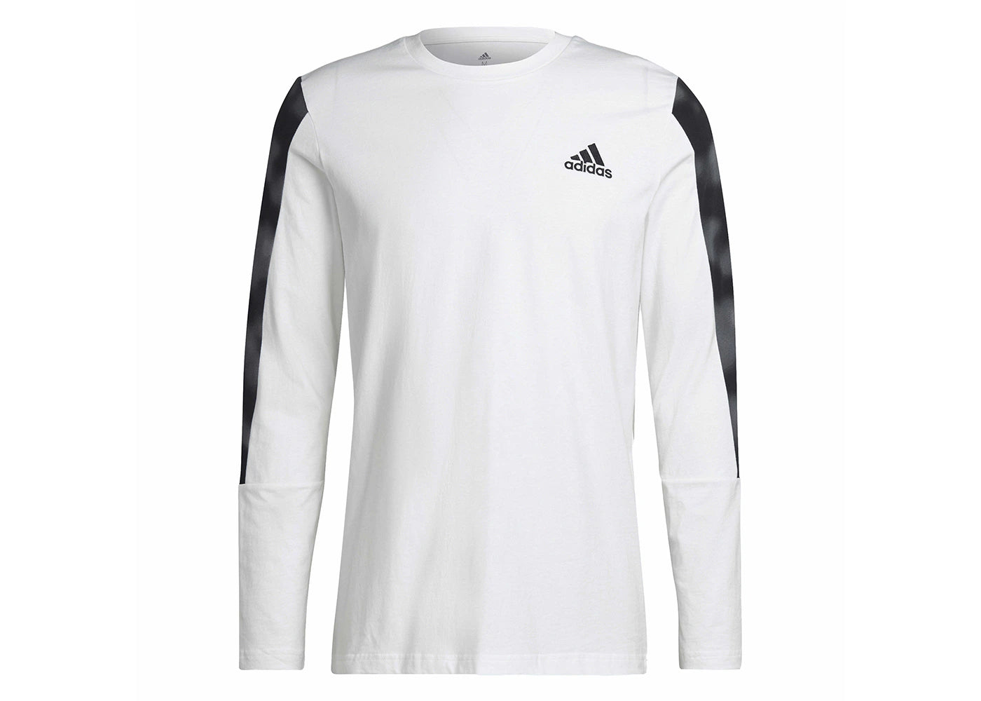 adidas Essentials Camo Print Long Sleeve Tee White/Black