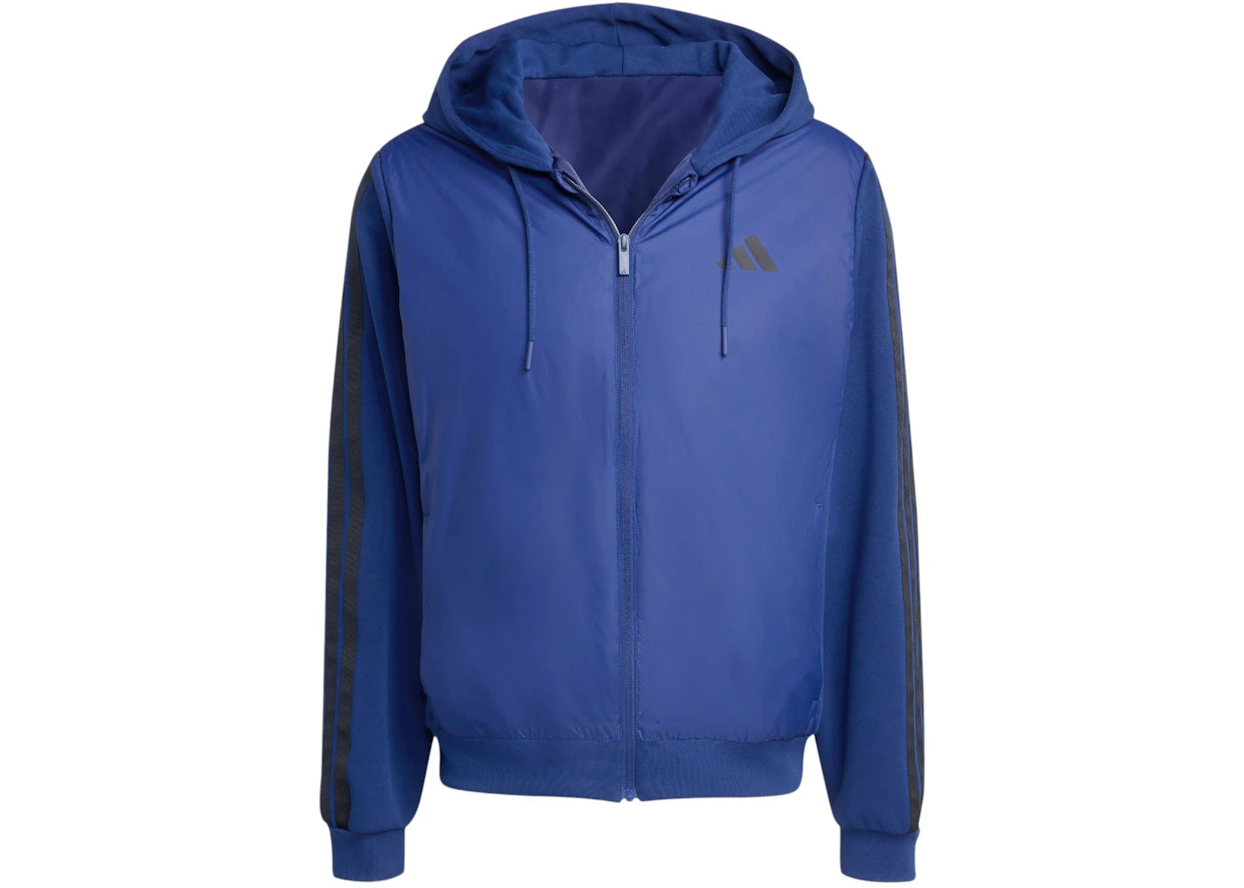 adidas Essentials Climawarm 3-Stripes Insulated Hooded Hybrid Jacket Dark Blue