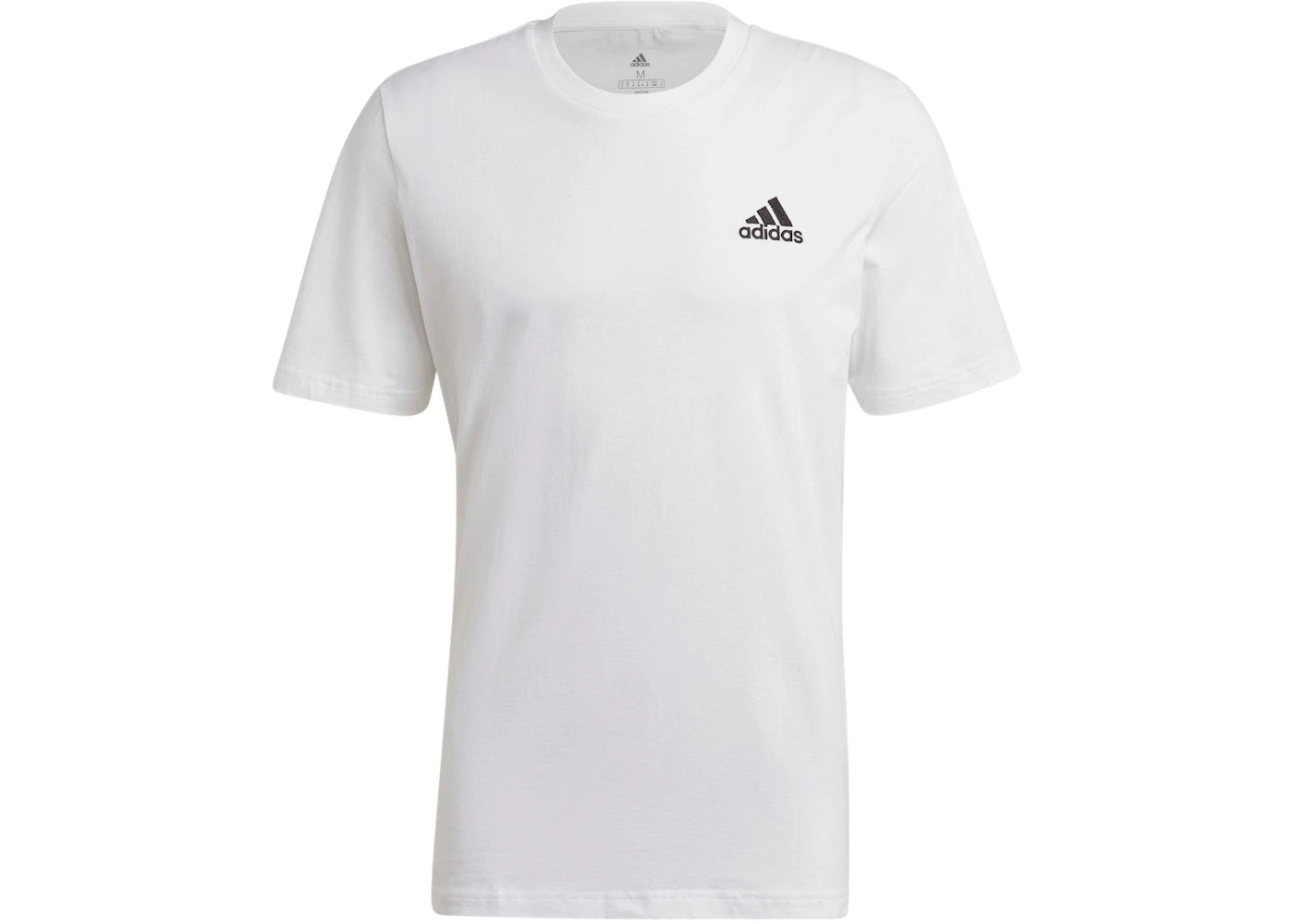 adidas Essentials Embroidered Small Logo T-Shirt White/Black