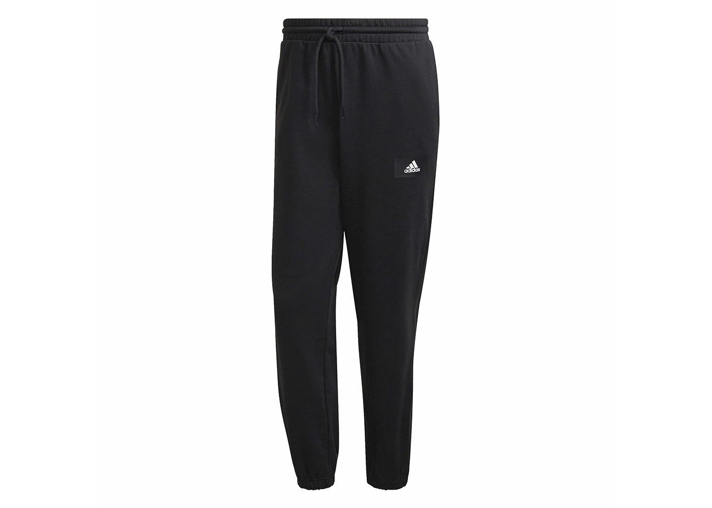 adidas Essentials FeelVivid Cotton French Terry Straight-Leg Sweat Pants Black
