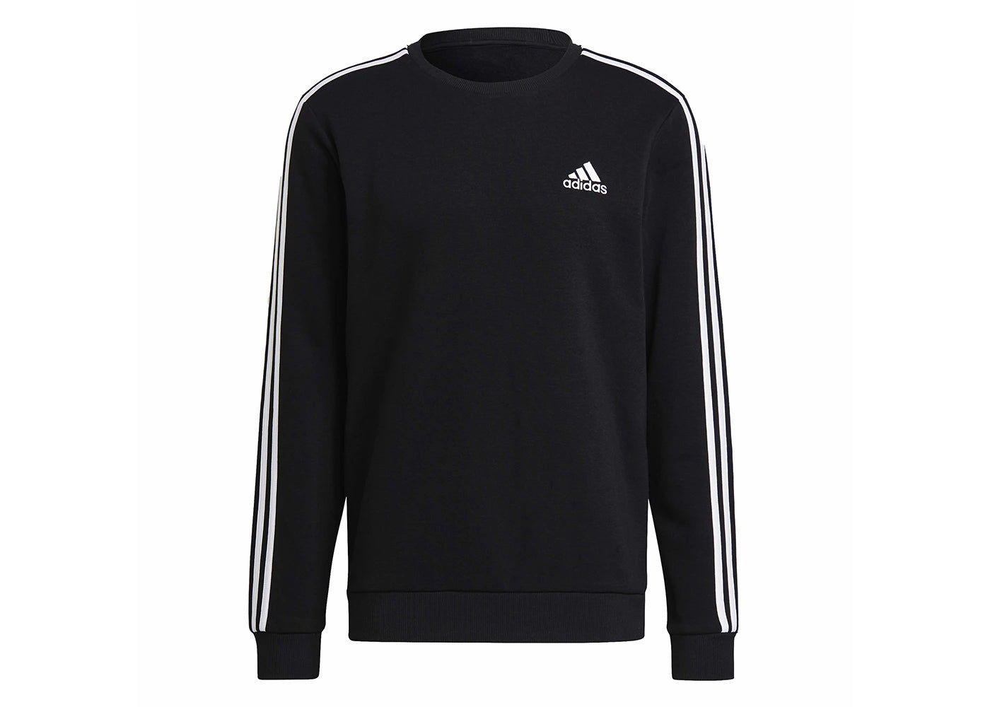 adidas Essentials Fleece 3-Stripes Sweatshirt Black/White