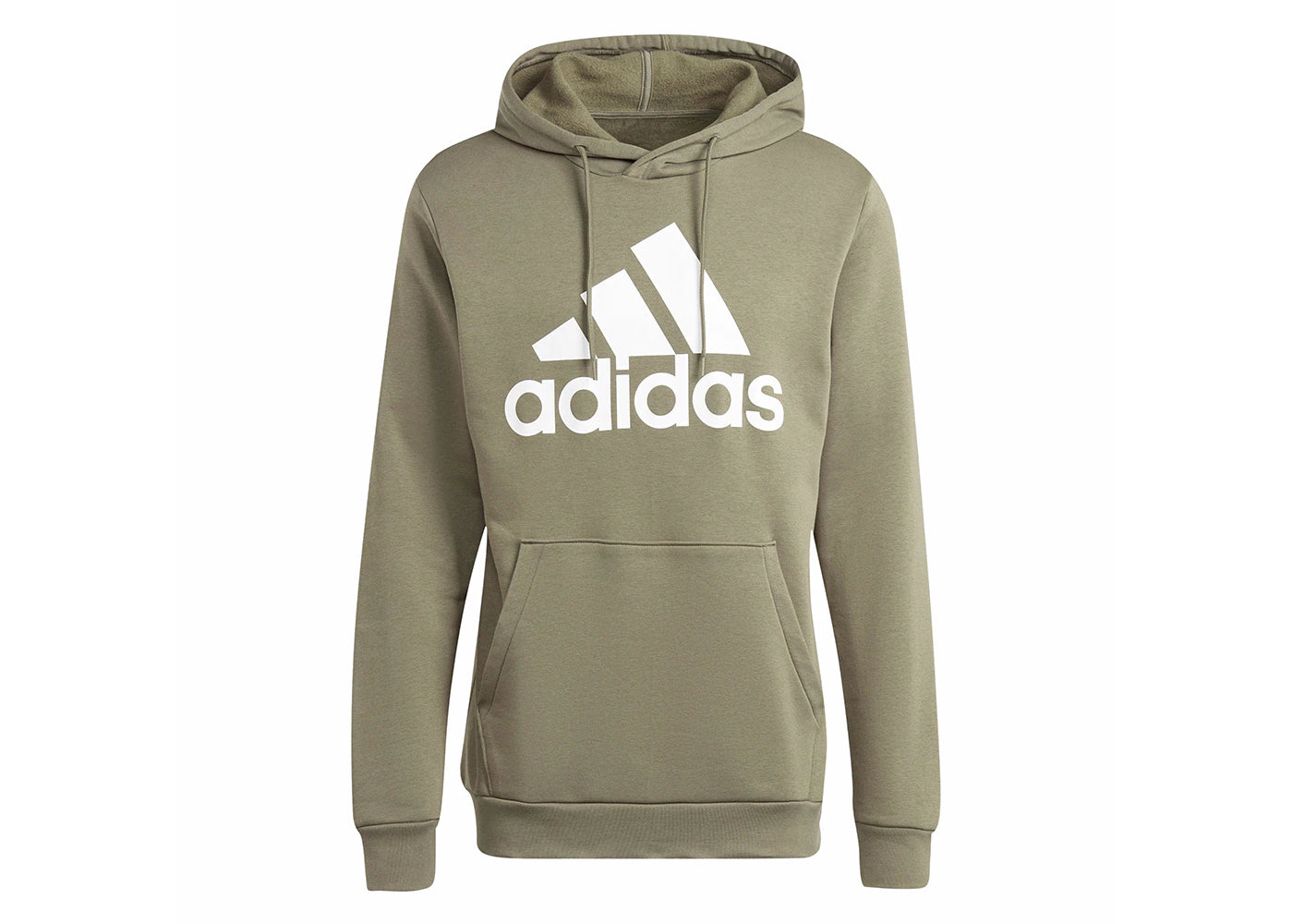 adidas Essentials Fleece Big Logo Hoodie Olive Strata