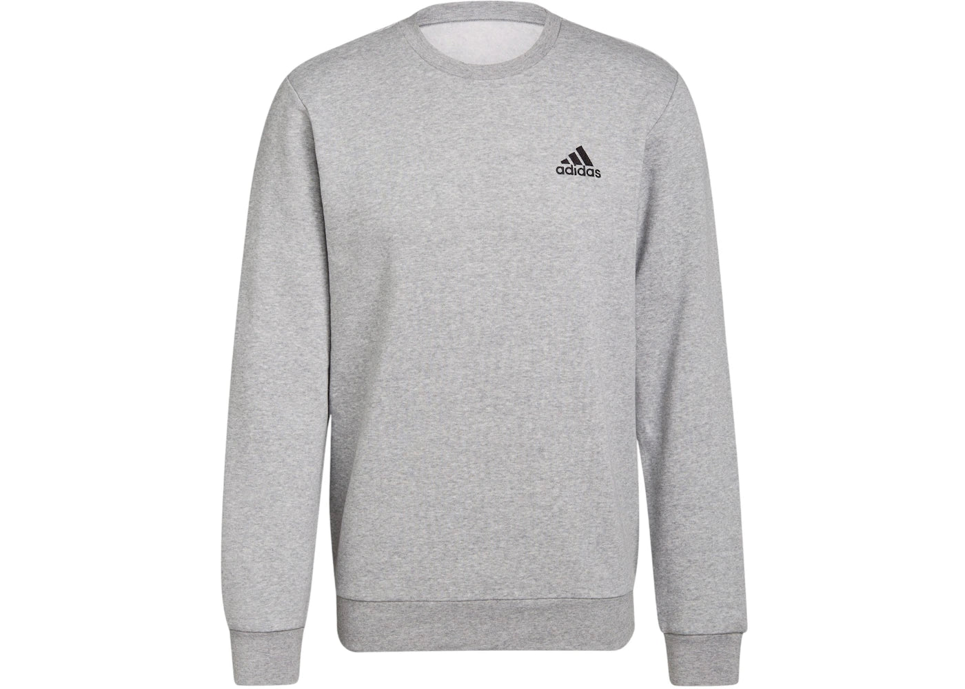 adidas Essentials Fleece Sweatshirt Medium Grey Heather/Black