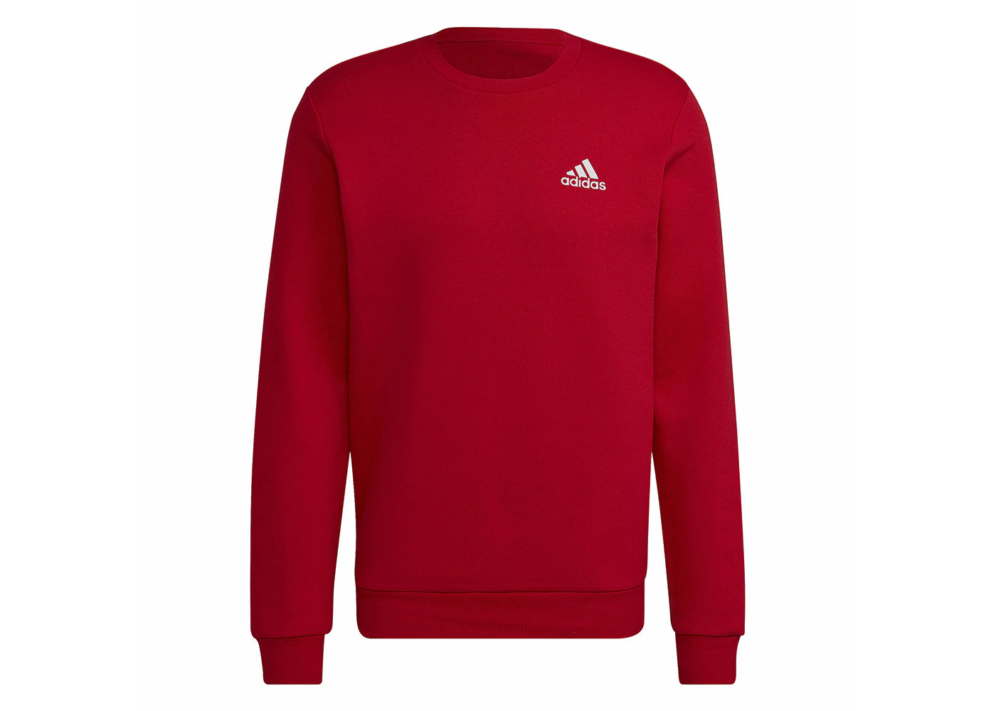 adidas Essentials Fleece Sweatshirt Scarlet/White