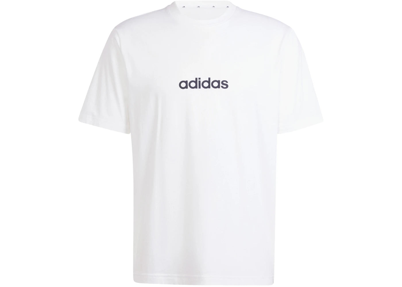 adidas Essentials Linear Single Jersey Tee White/Black