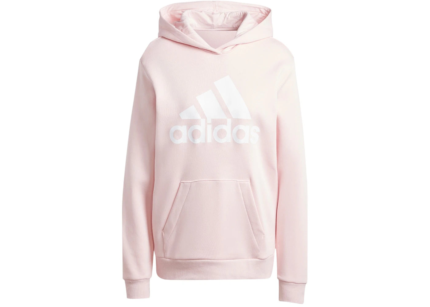 adidas Essentials Logo Boyfriend Fleece Hoodie Sandy Pink