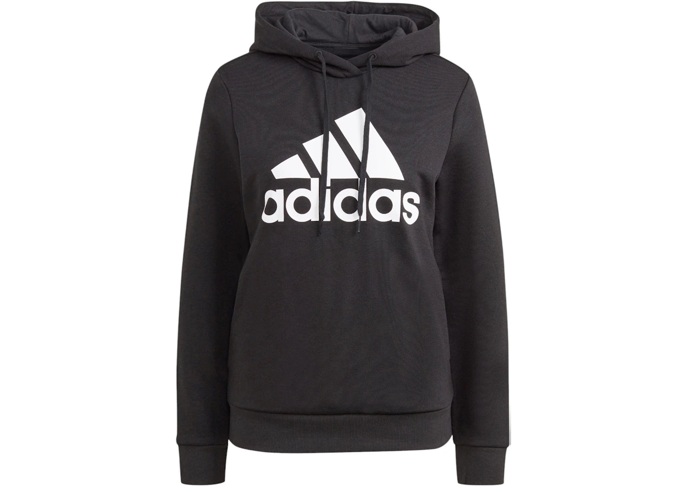 adidas Essentials Logo Fleece Hoodie Black/White