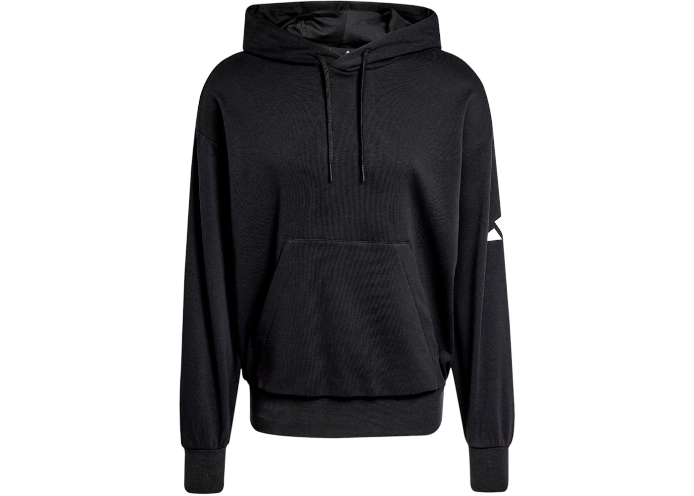 adidas Essentials Loose-Fit 3 Bar Logo French Terry Hoodie Black/White