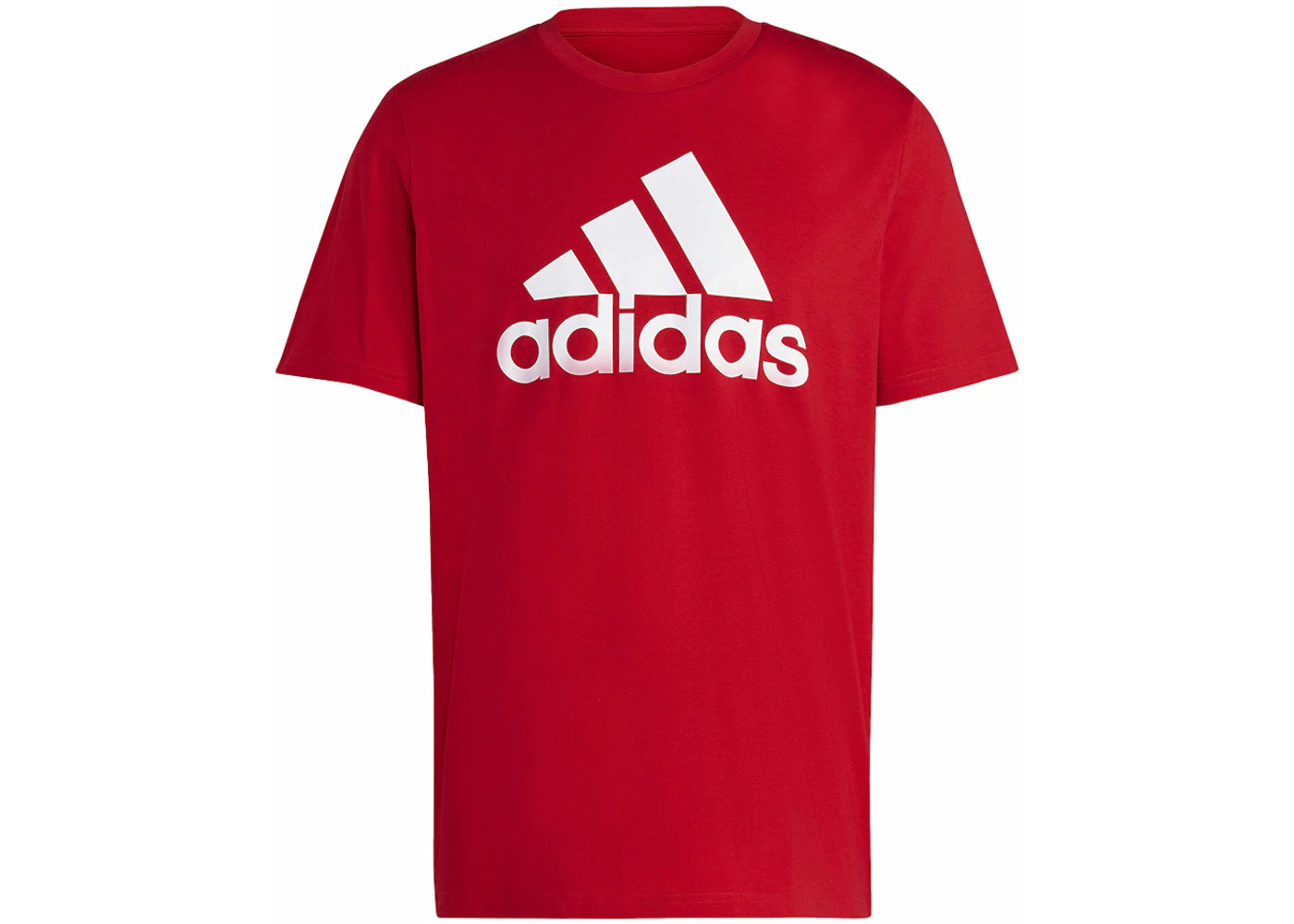 adidas Essentials Single Jersey Big Logo Tee Better Scarlet