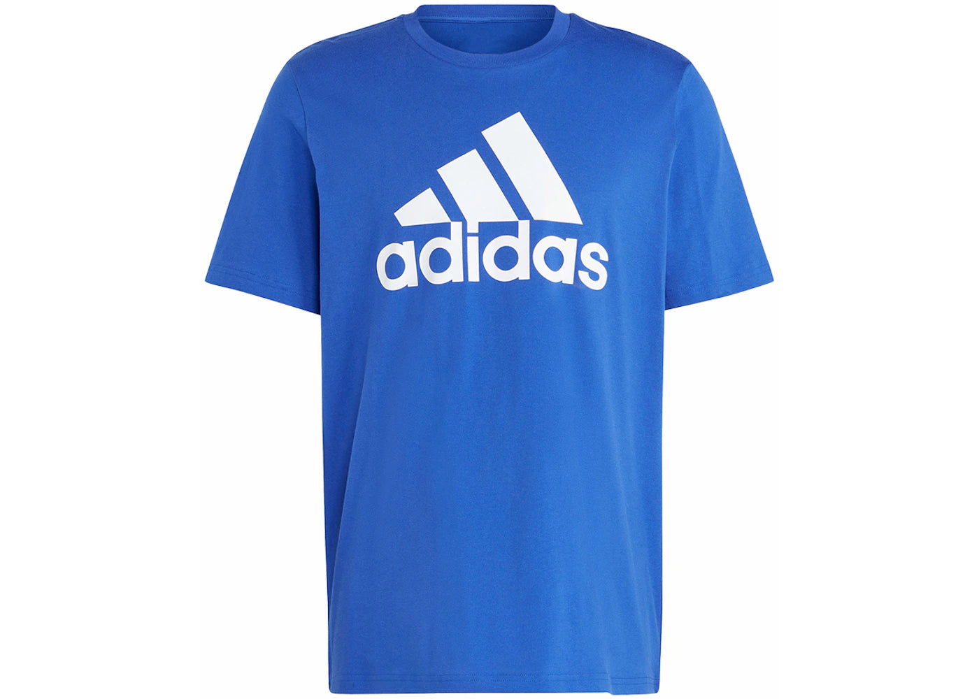 adidas Essentials Single Jersey Big Logo Tee Semi Lucid Blue