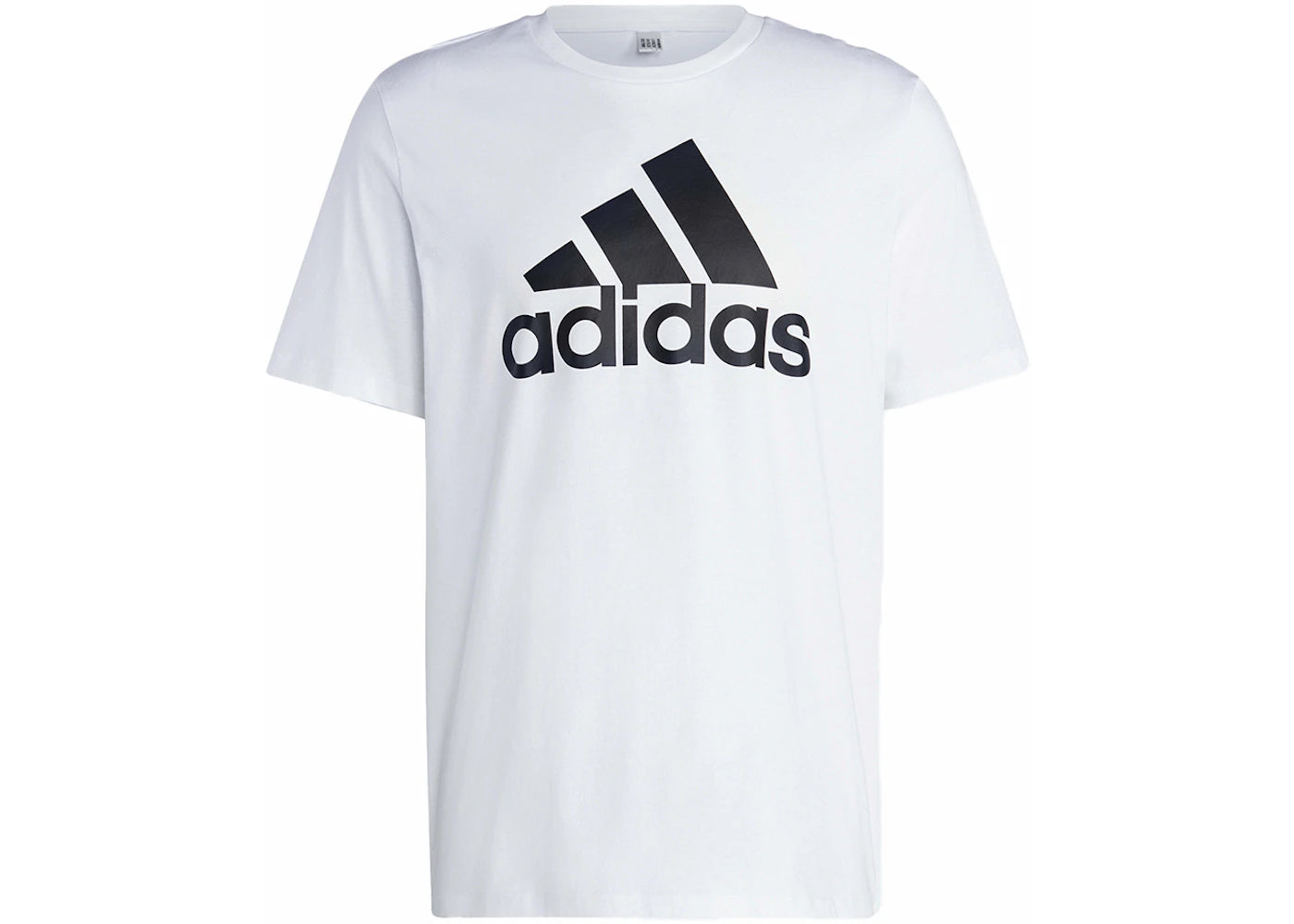 adidas Essentials Single Jersey Big Logo Tee White