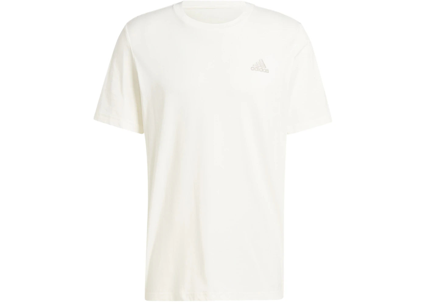 adidas Essentials Single Jersey Embroidered Small Logo T-Shirt Off White