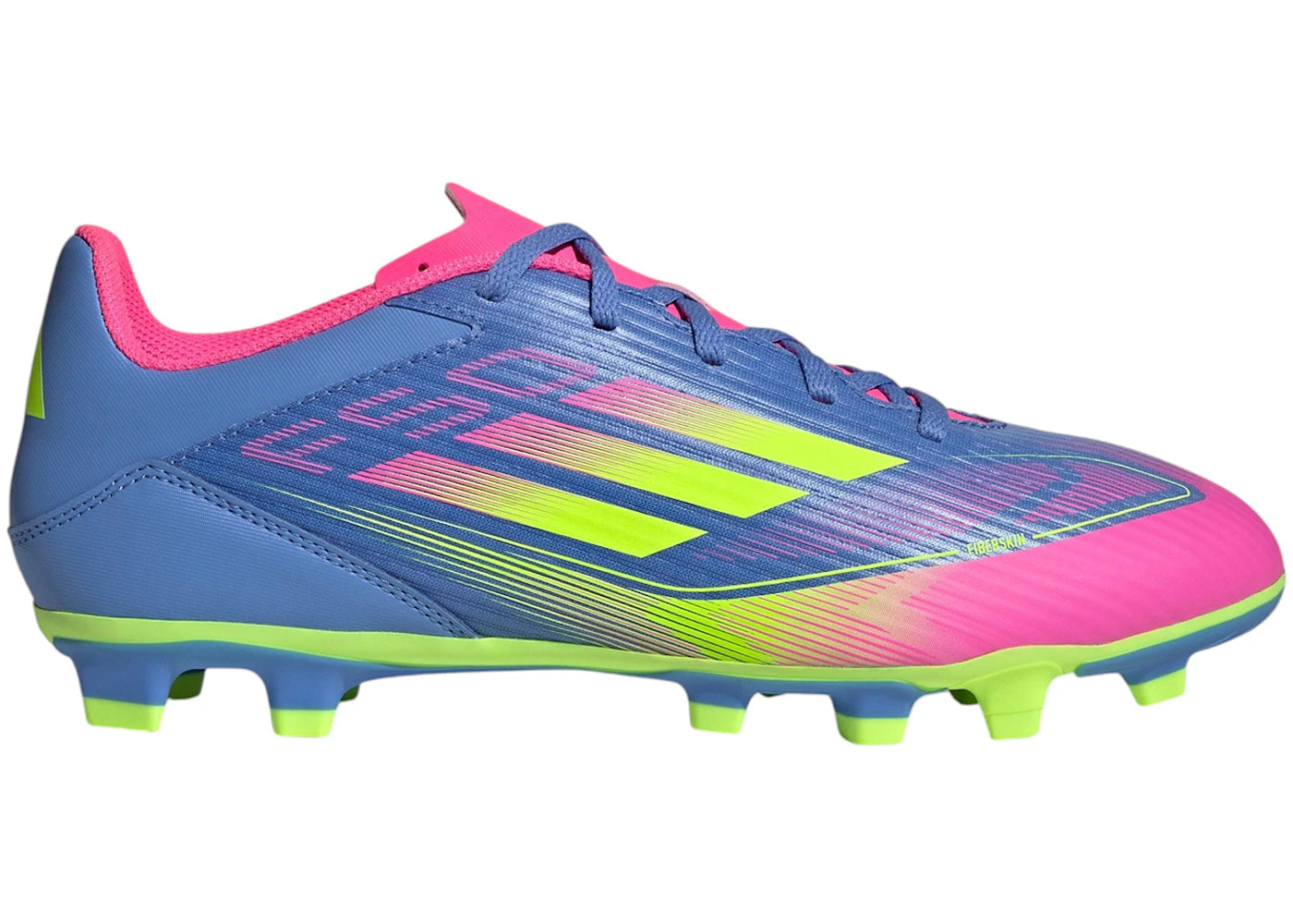 adidas F50 Club FG/MG Blue Fusion Lucid Lemon Lucid Pink
