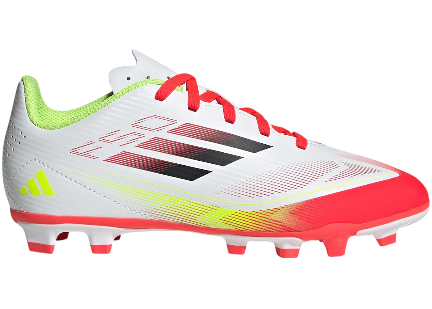 adidas F50 Club FG/MG Cloud White Core Black Solar Yellow (Kids)