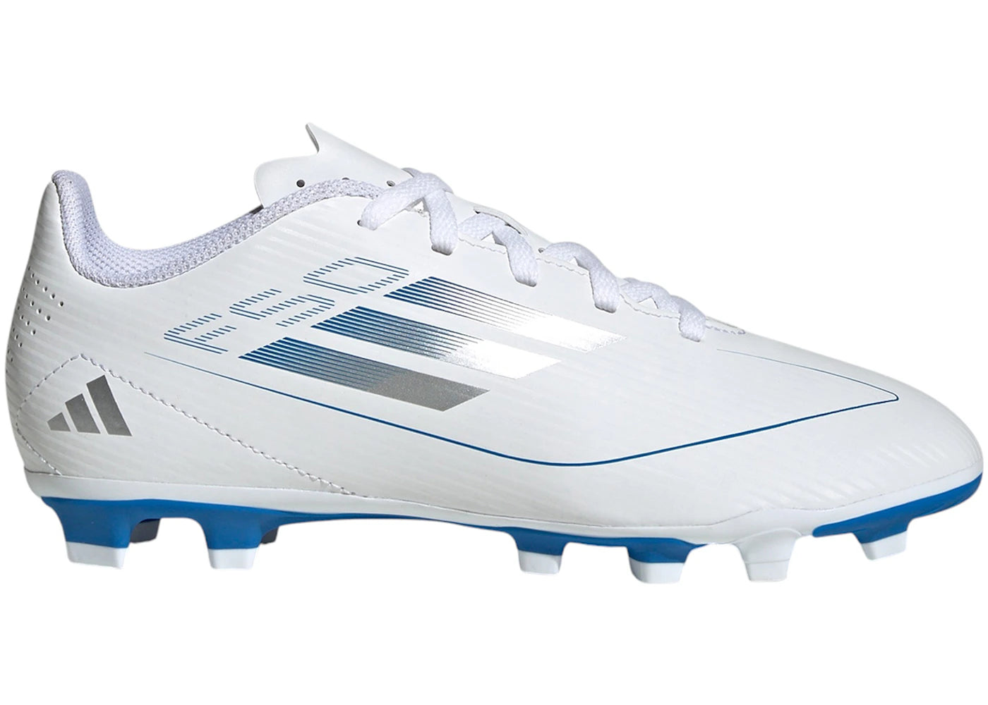 adidas F50 Club FG/MG Cloud White Silver Metallic (Kids)