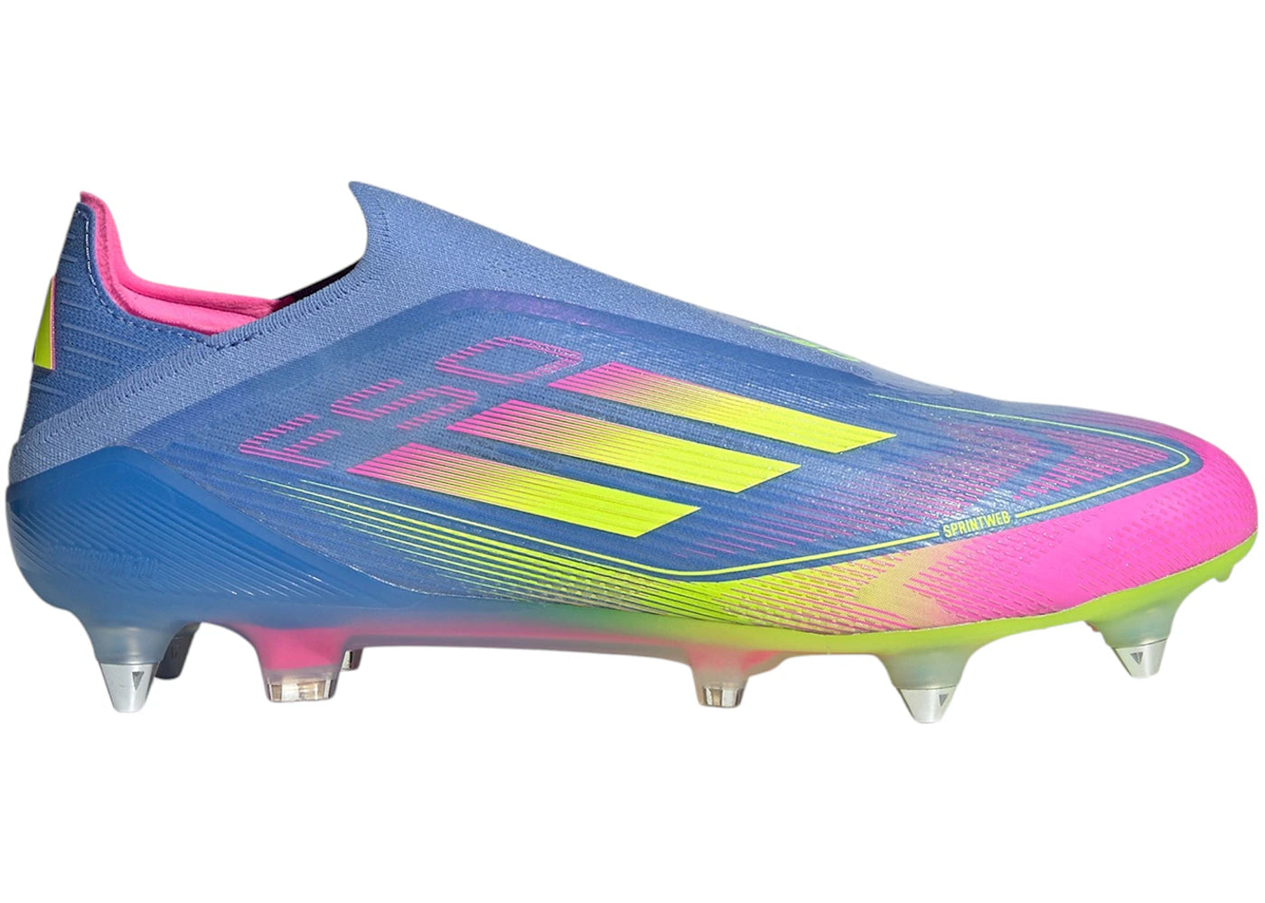 adidas F50 Elite Laceless SG Blue Fusion Lucid Lemon Lucid Pink