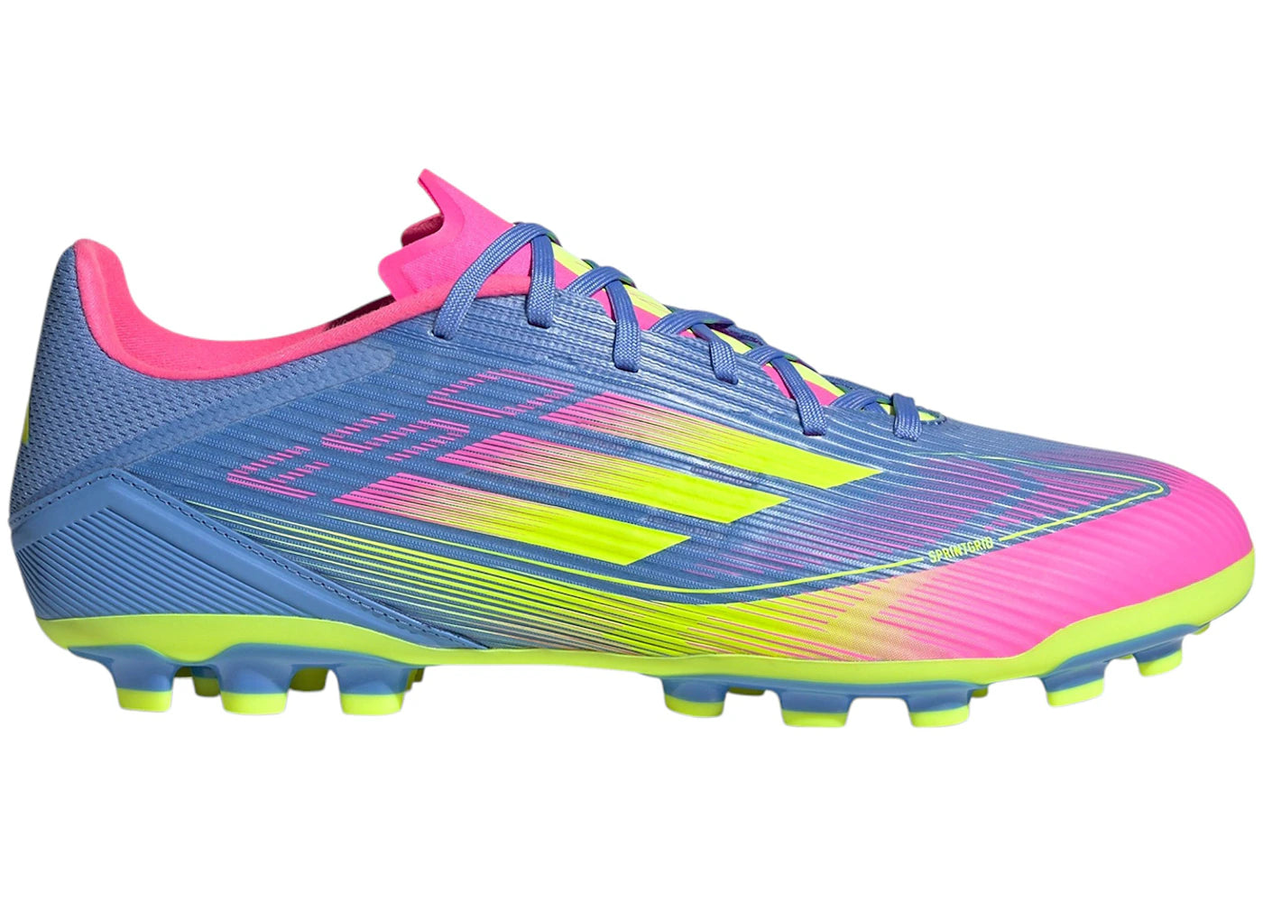 adidas F50 League AG Blue Fusion Lucid Lemon Lucid Pink