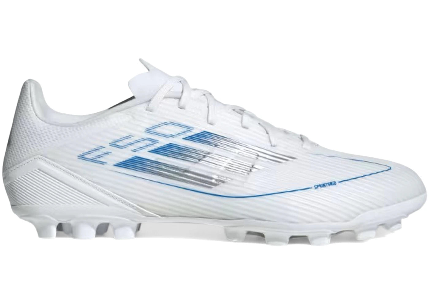 adidas F50 League AG White Silver Metallic