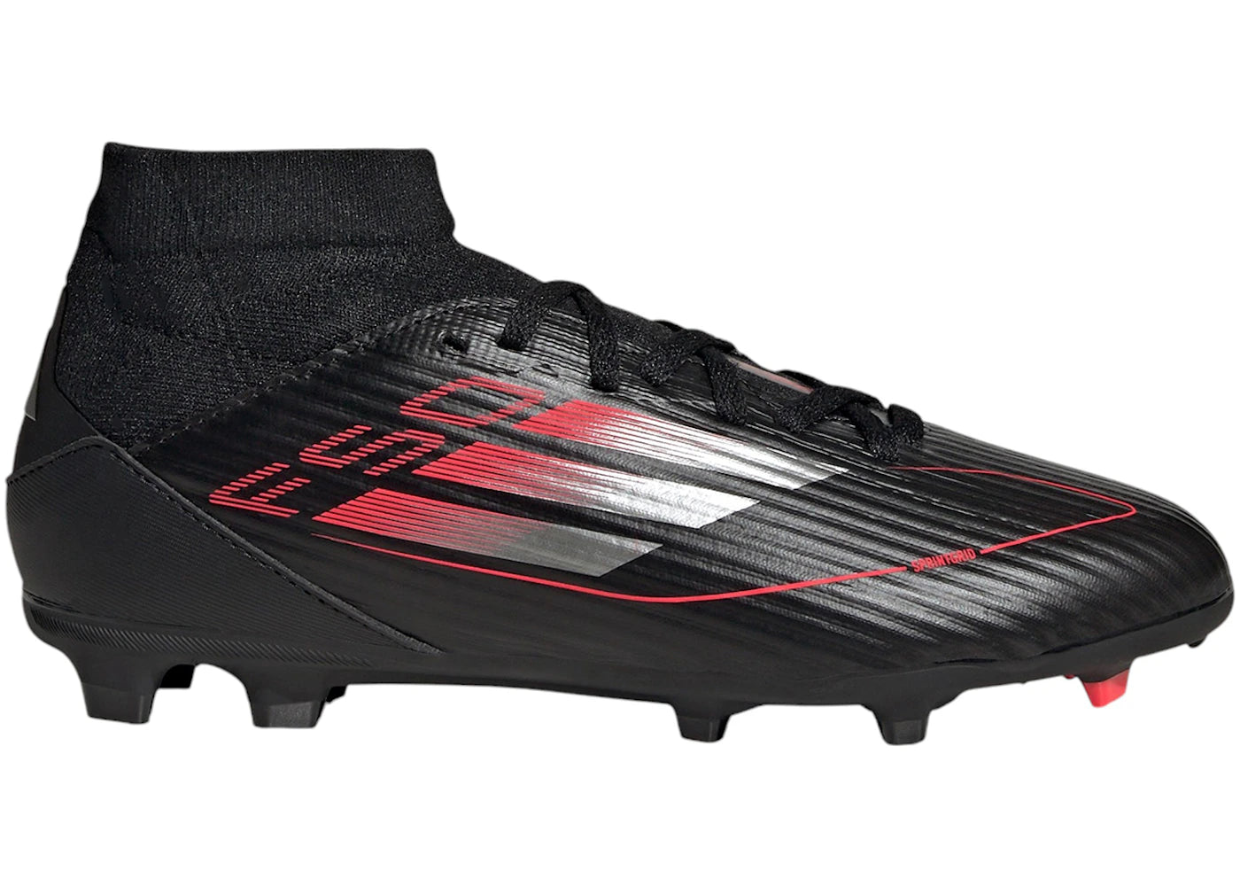 adidas F50 League FG/MG Core Black Iron Metallic Lucid Red (Kids)