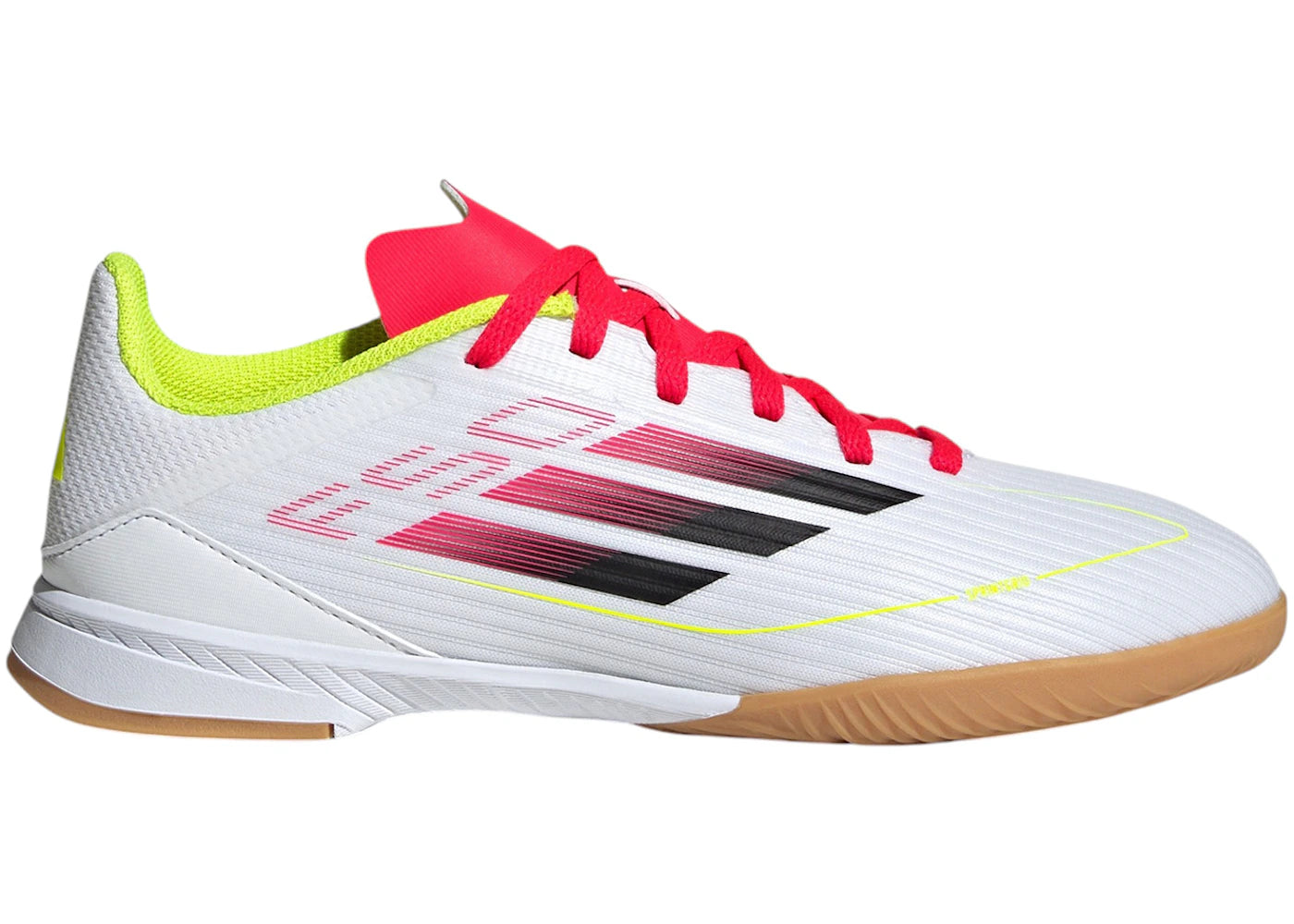 adidas F50 League Indoor Cloud White Core Black Solar Yellow (Kids)